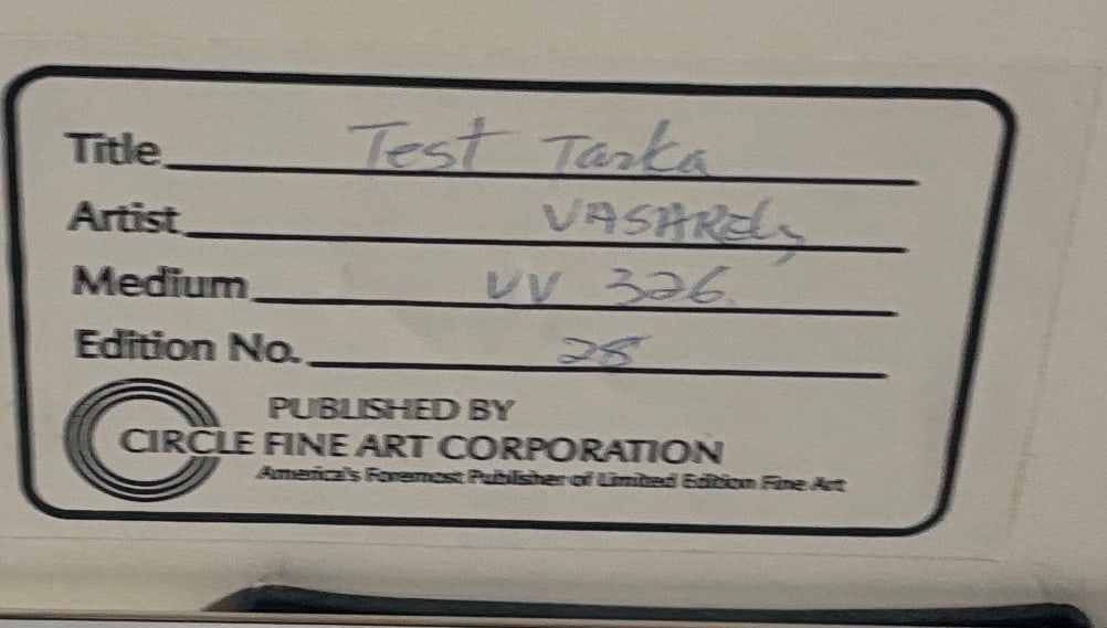 "Test Tarka", 28 of 300, signed Victor Vasarely - 4