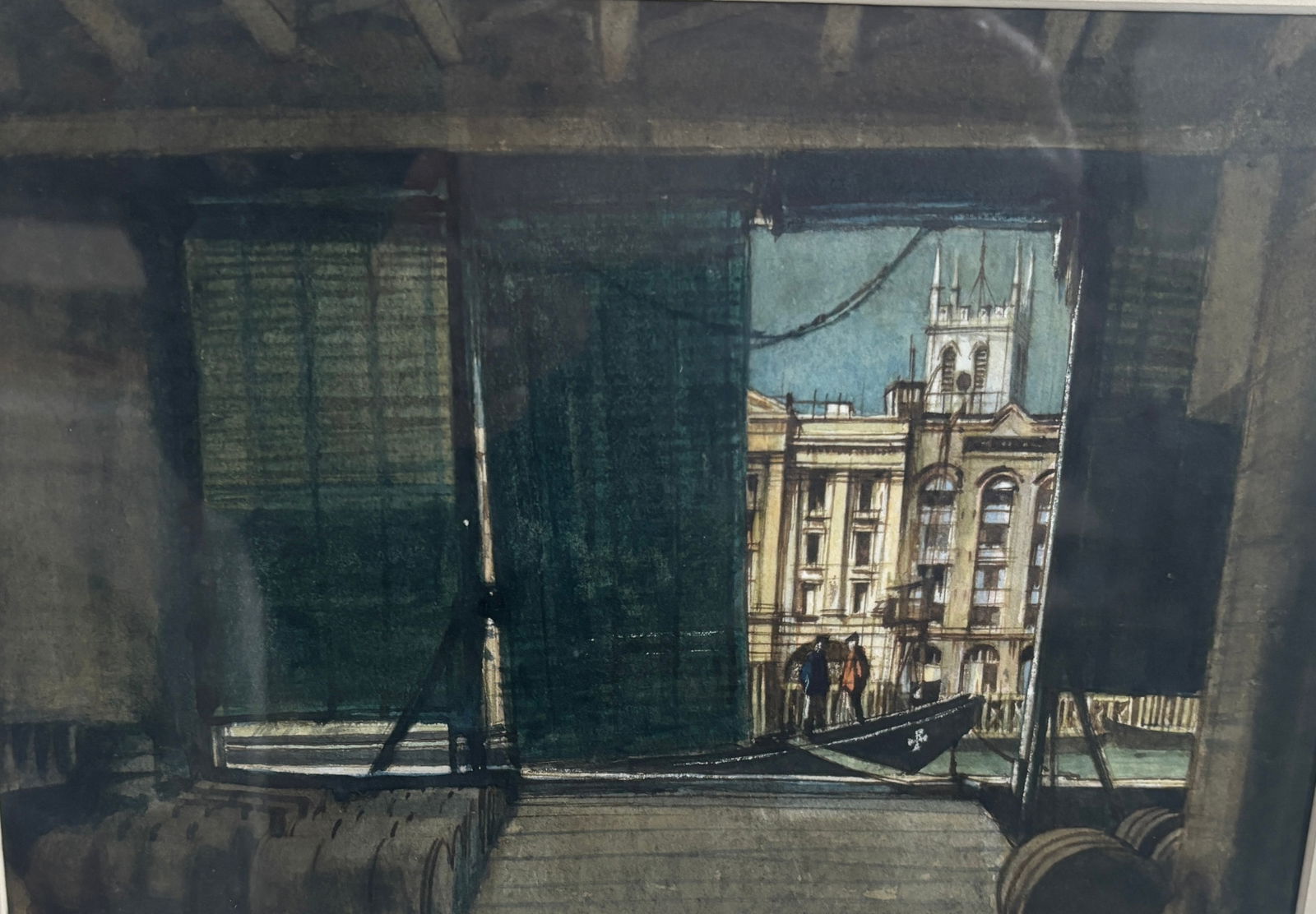 "Boat Dock on the Thames", Alan Carr Linford (1 of 4)