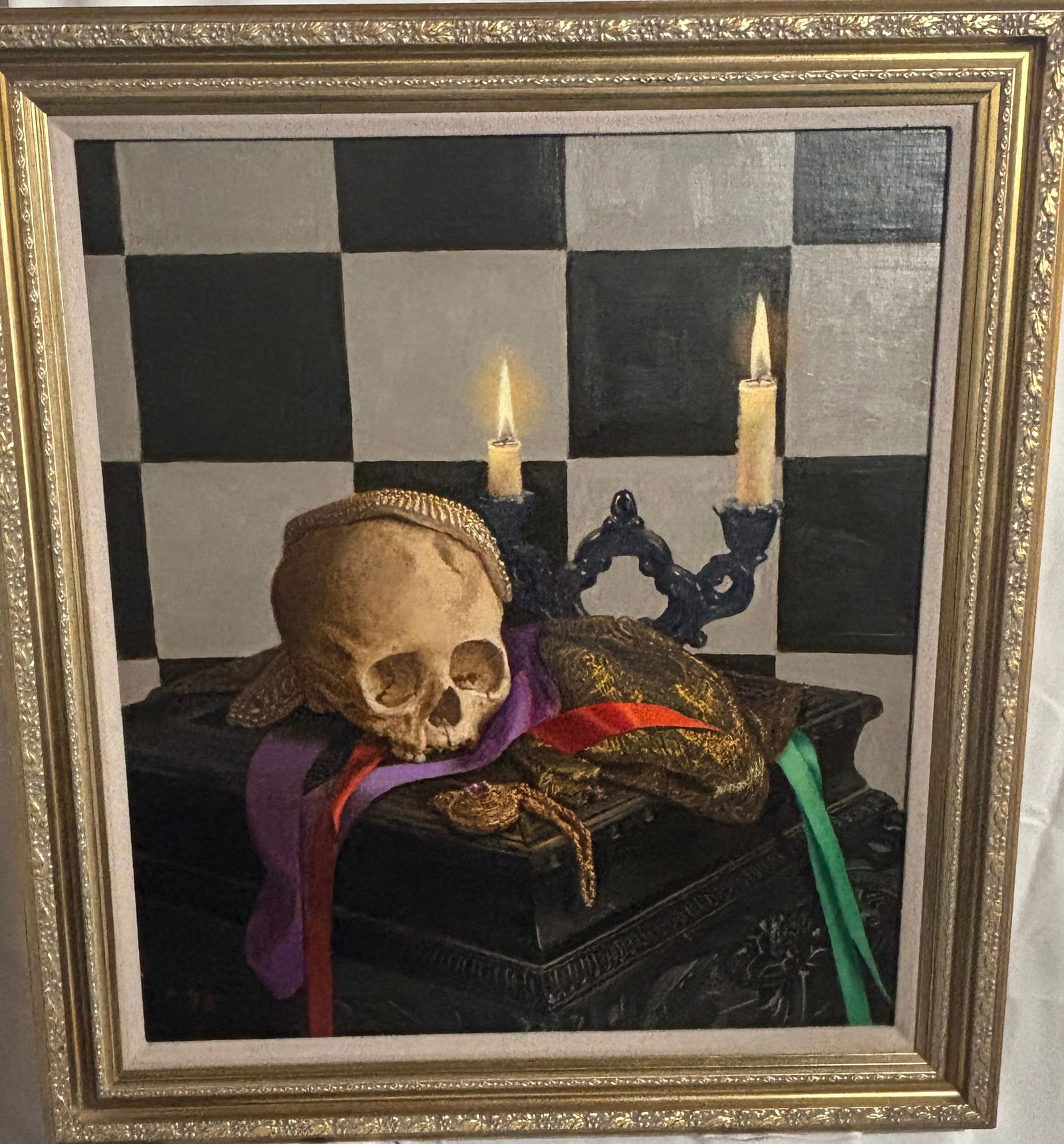 "Anastasi Girl", Dan Griggs: Dan Griggs,1948 - 2025. Commissioned oil on canvas for the Springer Estate. Dan Griggs has exhibited nationally since the 1970s, with shows in New York, Santa Fe, Palm Springs, and beyond. Trained