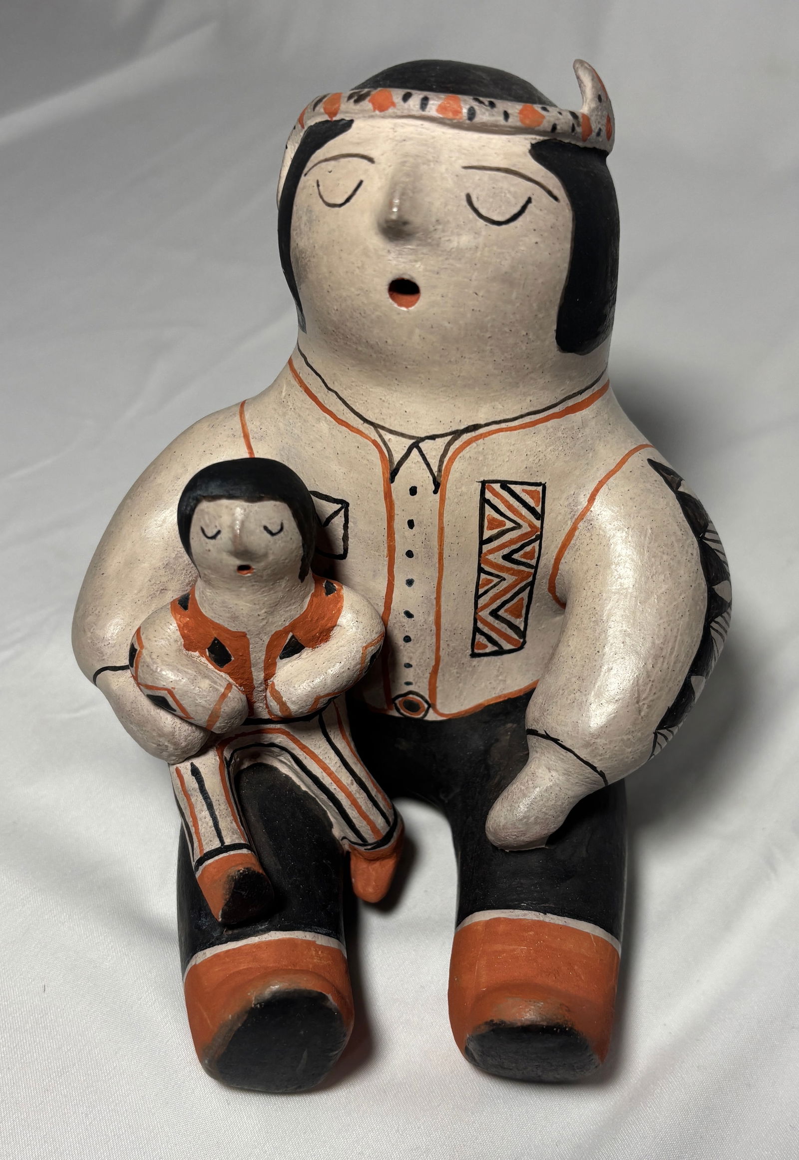 Male Storyteller with one child, 2005, Pauline Naranjo (1 of 5)