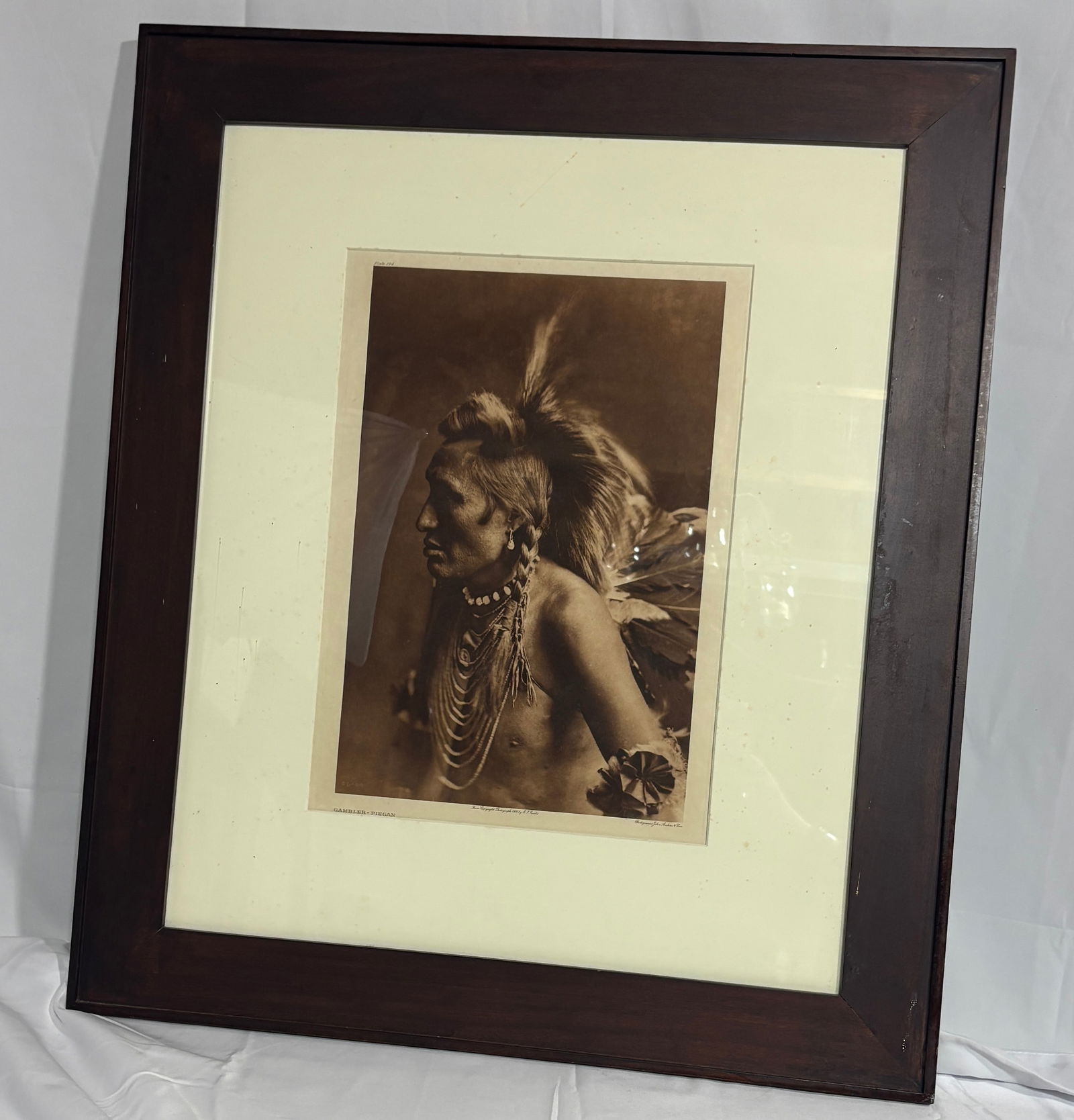Portfolio VI, Plate 194: Gambler-Piegan. Edward S. Curtis (1 of 3)