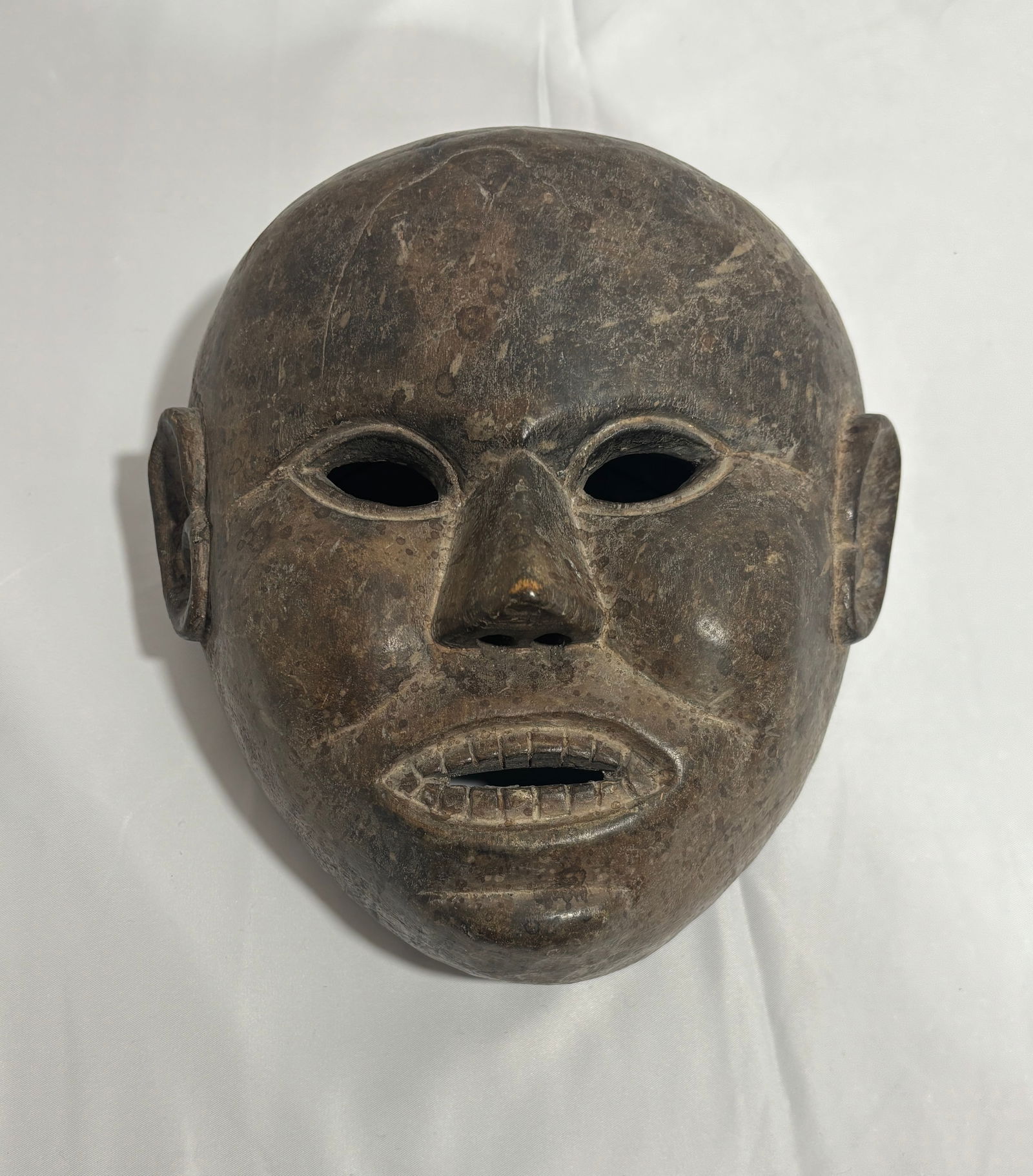 Round Mask - Handcrafted Napal Tribal Wooden Mask (1 of 2)