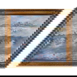 CLAUDE MONET (1840-1926), ATTRIBUTED TO, OIL ON CANVAS: Signed (lower left) Canvas dimensions (frame not included): 27 3/4 x 23 3/4 in (70x60 cm) This painting comes with a COA issued by Artemis Gallery. Claude Monet (1840-1926) was a foundational figure i