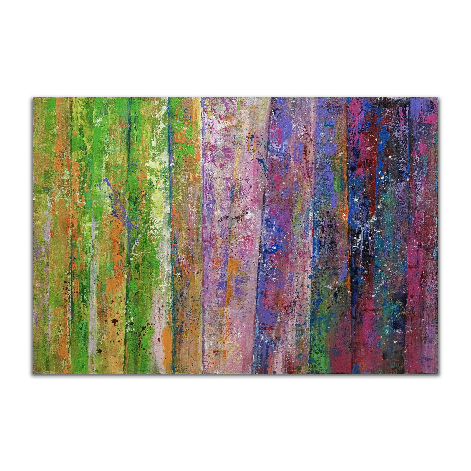 SAM GILLIAM (1933-2022), ATTRIBUTED TO, ACRYLIC ON CANVAS (1 of 3)