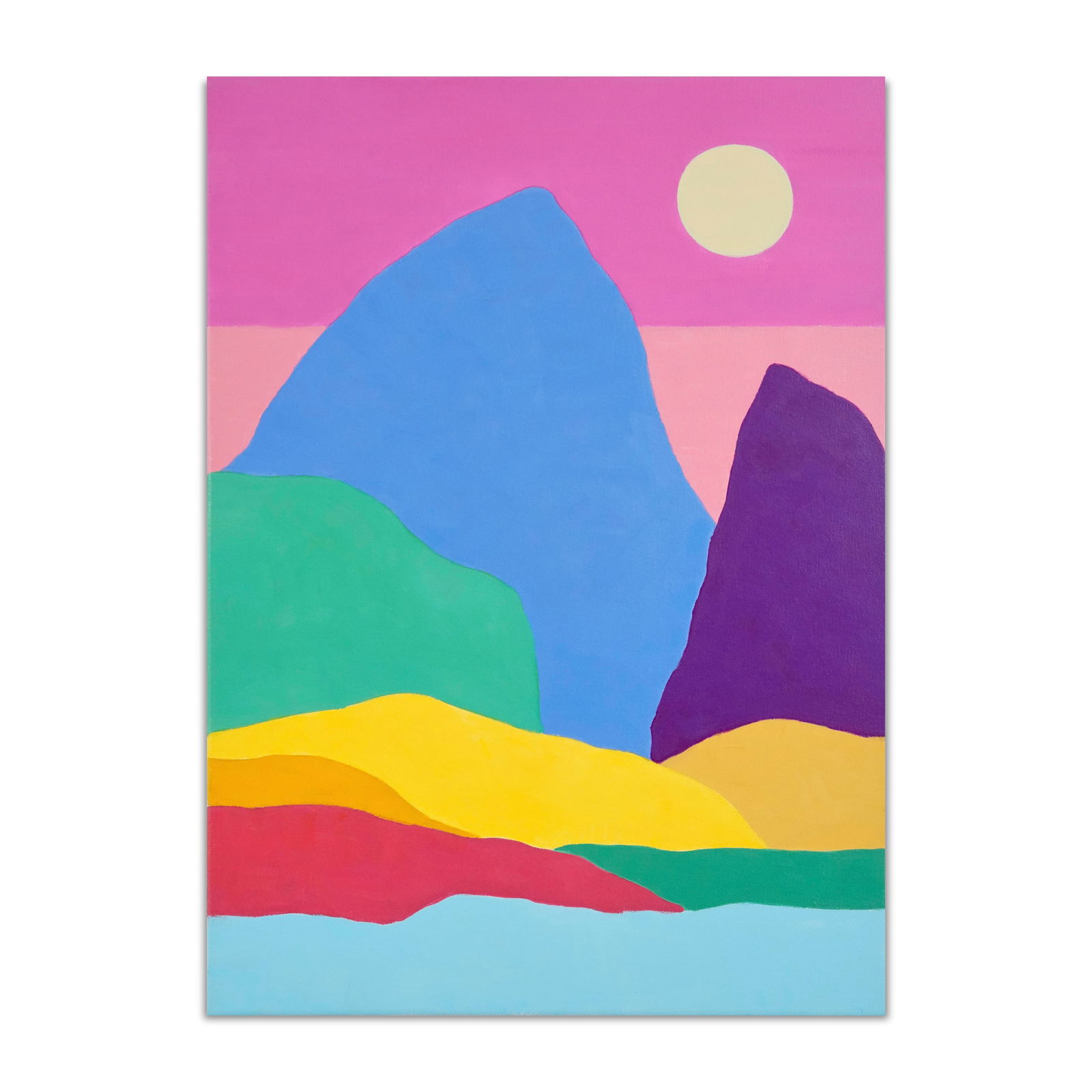 ETEL ADNAN (1925-2021), ATTRIBUTED TO, OIL ON CANVAS (1 of 3)