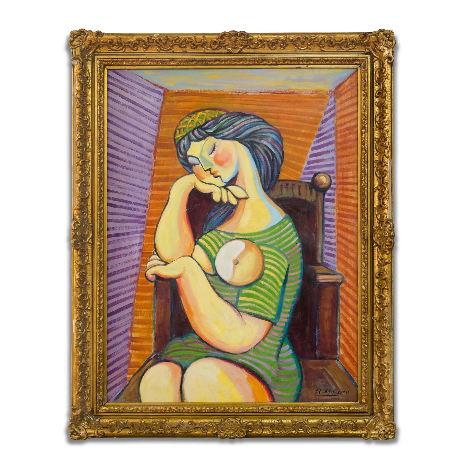 PABLO PICASSO (1881-1973), ATTRIBUTED TO, OIL ON CANVAS (1 of 3)