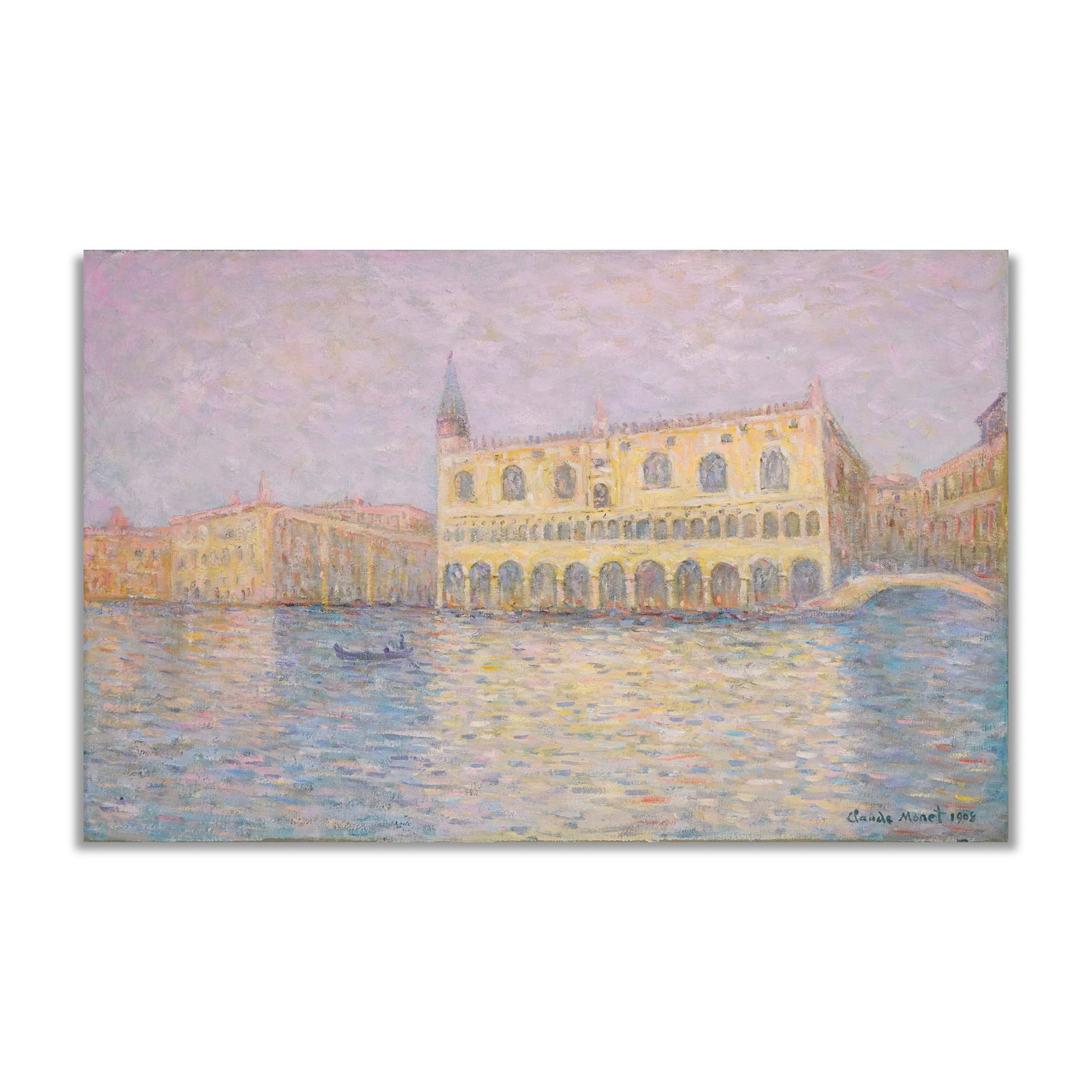 CLAUDE MONET (1840-1926), ATTRIBUTED TO, OIL ON CANVAS: CLAUDE MONET (1840-1926), ATTRIBUTED TO, OIL ON CANVAS Signed (lower right) Image dimensions: 35 x 22 1/2 in (89 x 57 cm) This painting comes with COA. This painting comes with COA. Claude Monet (1840