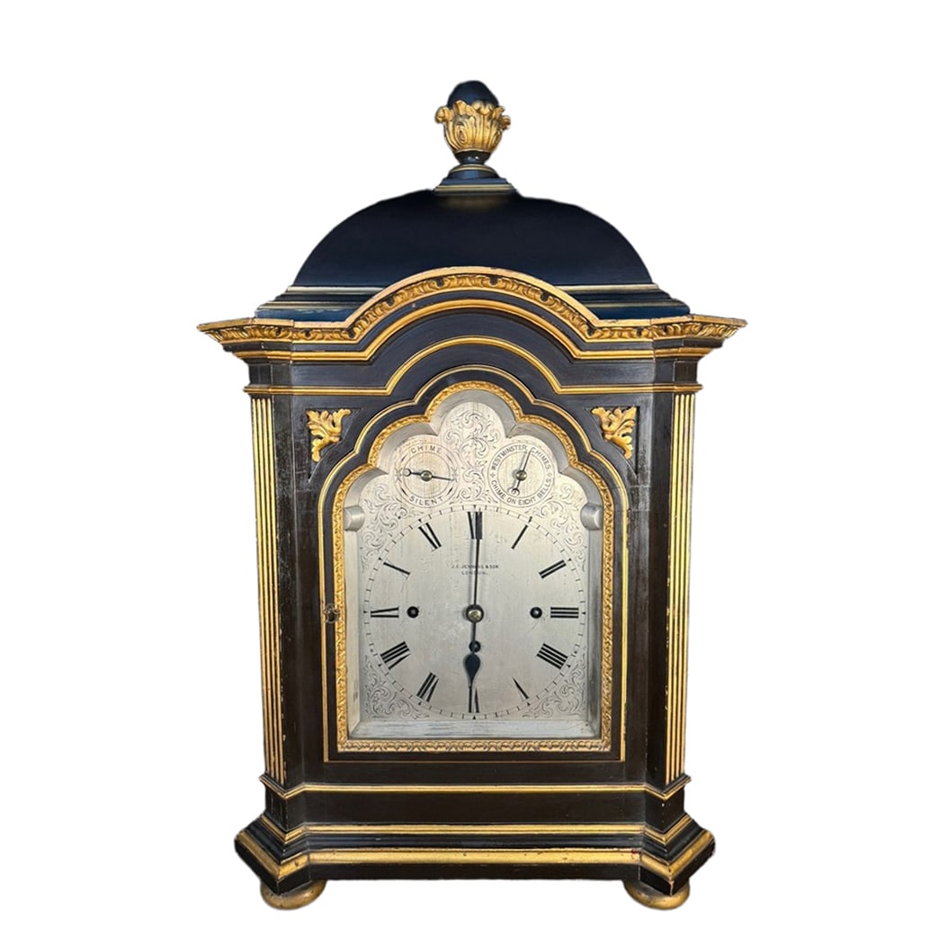19TH CENTURY ENGLISH EIGHT-BELL BRACKET CLOCK (1 of 2)