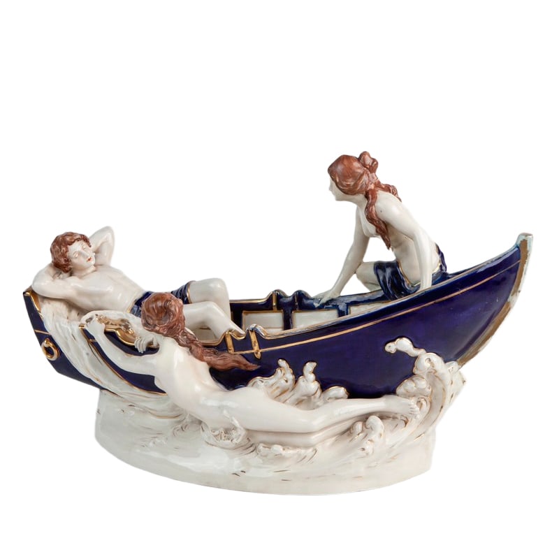 CZECH ROYAL DUX PORCELAIN FIGURINE "SAILOR'S DREAM" (1 of 3)