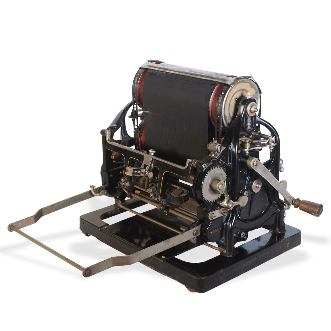 BRITISH GESTETNER X6 MANUAL ROTARY MIMEOGRAPH PRINTING MACHINE (1 of 3)