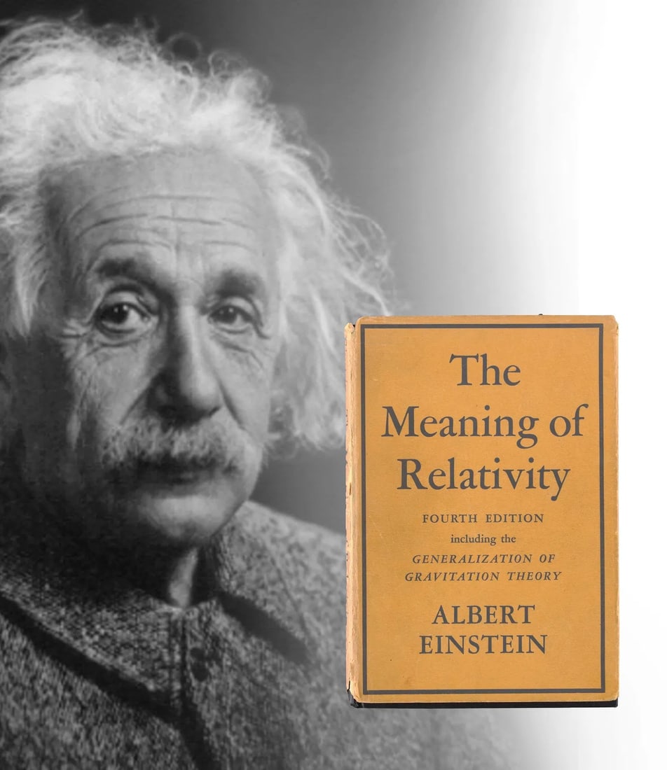 ALBERT EINSTEIN - SIGNED THE MEANING OF RELATIVITY (PRINCETON UNIVERSITY PRESS, FOURTH EDITION) (1 of 4)