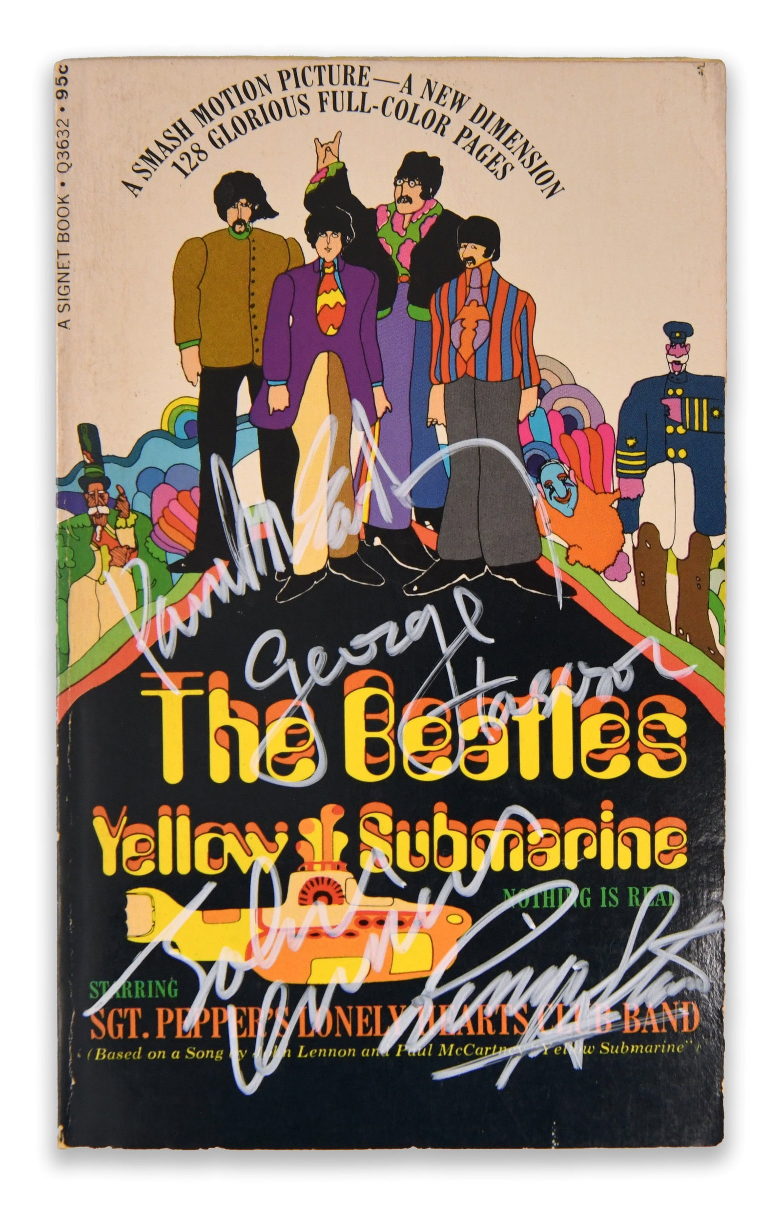 THE BEATLES - YELLOW SUBMARINE OFFICIAL FILM TIE-IN ILLUSTRATED BOOK / NOVELIZATION EDITION (1 of 2)