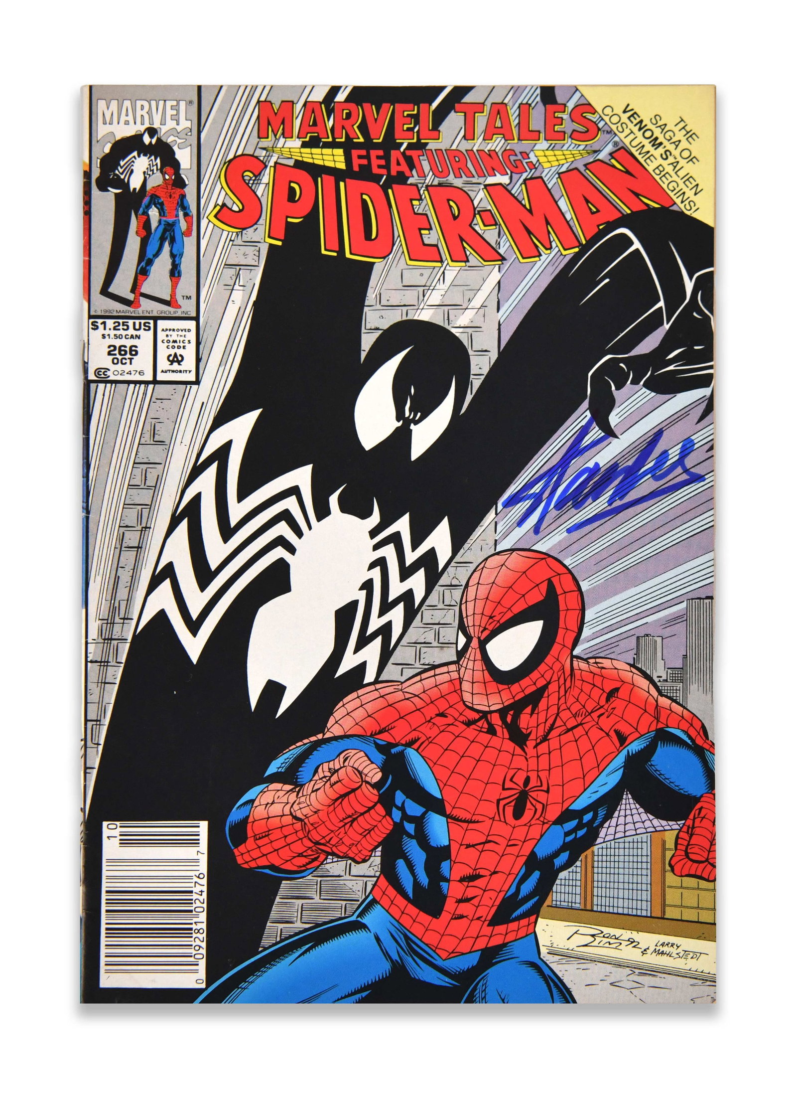 STAN LEE - SIGNED MARVEL TALES FEATURING SPIDER-MAN NO. 266 (1 of 3)
