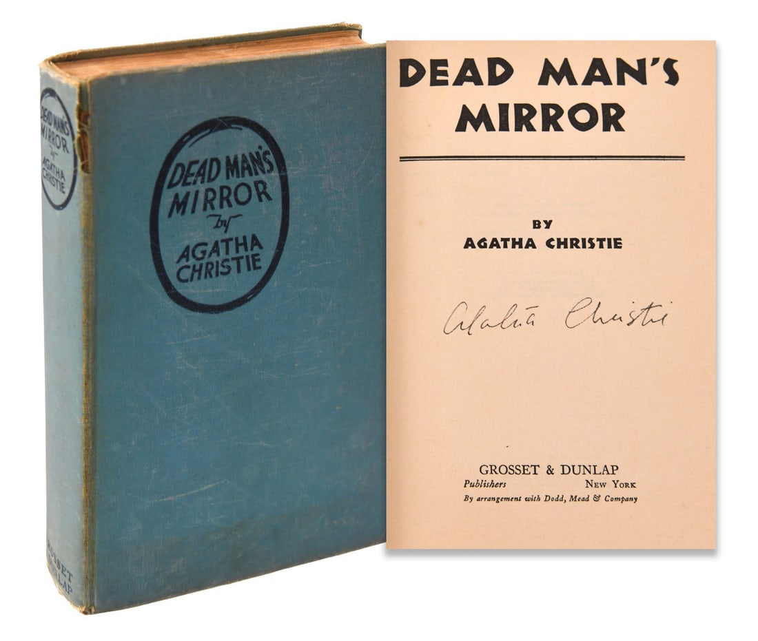 AGATHA CHRISTIE (1890-1976), SIGNED DEAD MAN'S MIRROR (1 of 4)