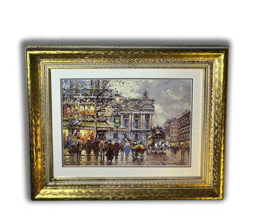 Place de l’Opera, Paris” by Antoine Blanchard: Art > Prints & Multiples > Wall Art > Home Décor This vibrant print by Antoine Blanchard, titled “Place de l’Opera, Paris,” captures the iconic and bustling scene of one of Paris’ most fa
