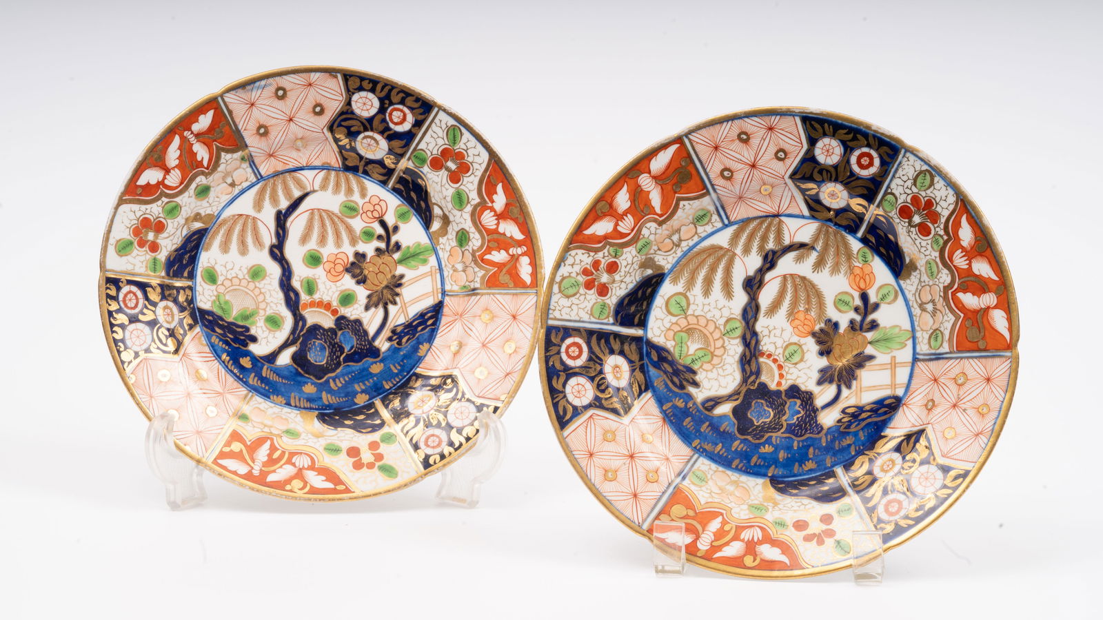 (2) 1815 Coalport Imari Money Tree Plates (1 of 5)