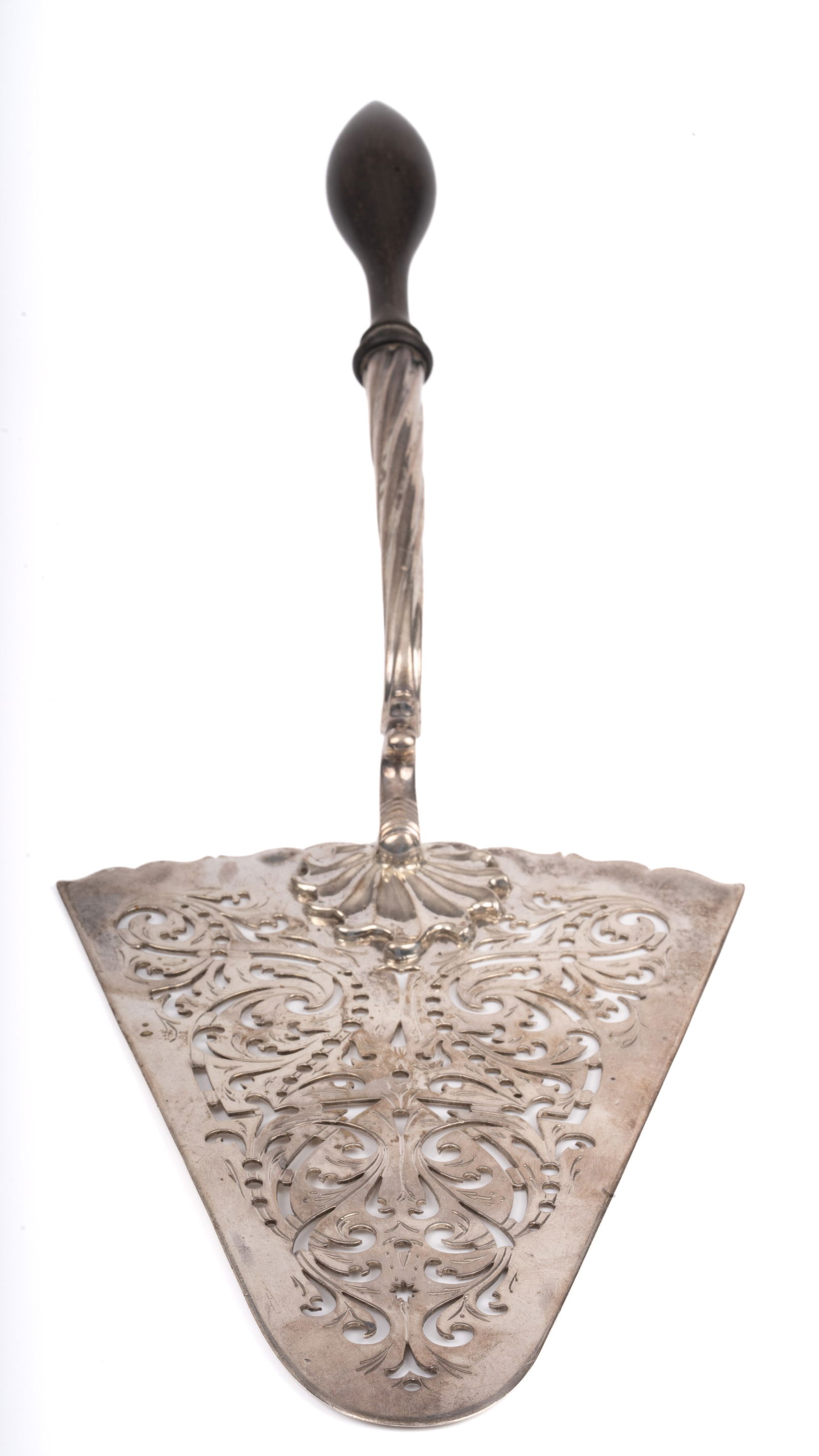 1764 Edward Aldrige Sterling Silver Reticulated Fish Slice Server (1 of 5)