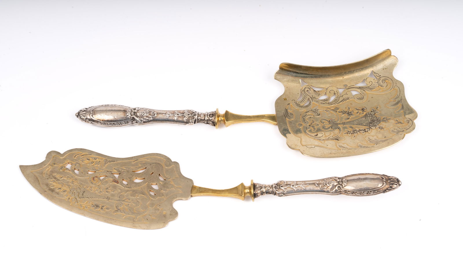 Joseph Crossard Early 1900's French Sterling Silver Fish Slice Server & Fish Knife (1 of 8)