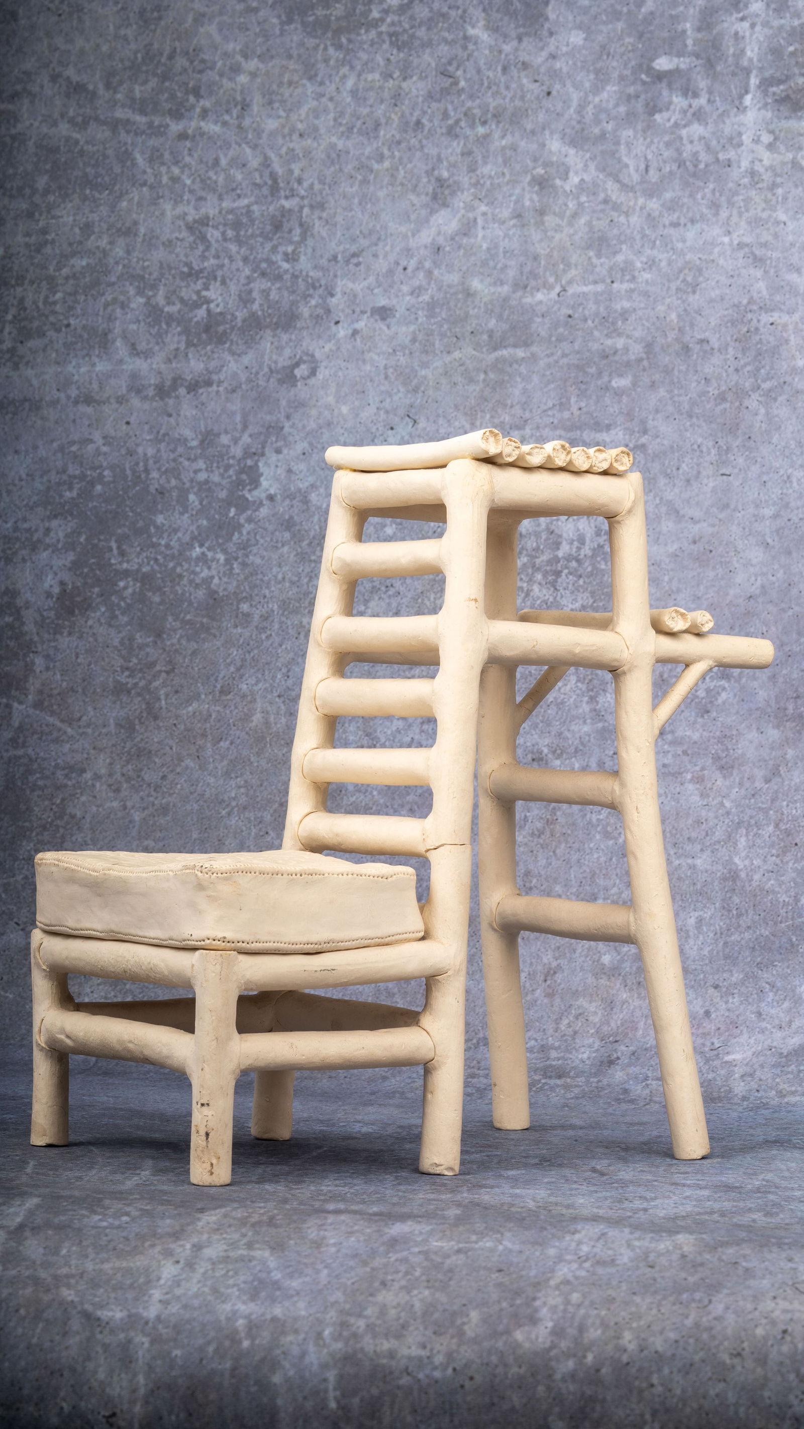 Frank Fleming Ceramic Chair Bench Sculpture (1 of 9)