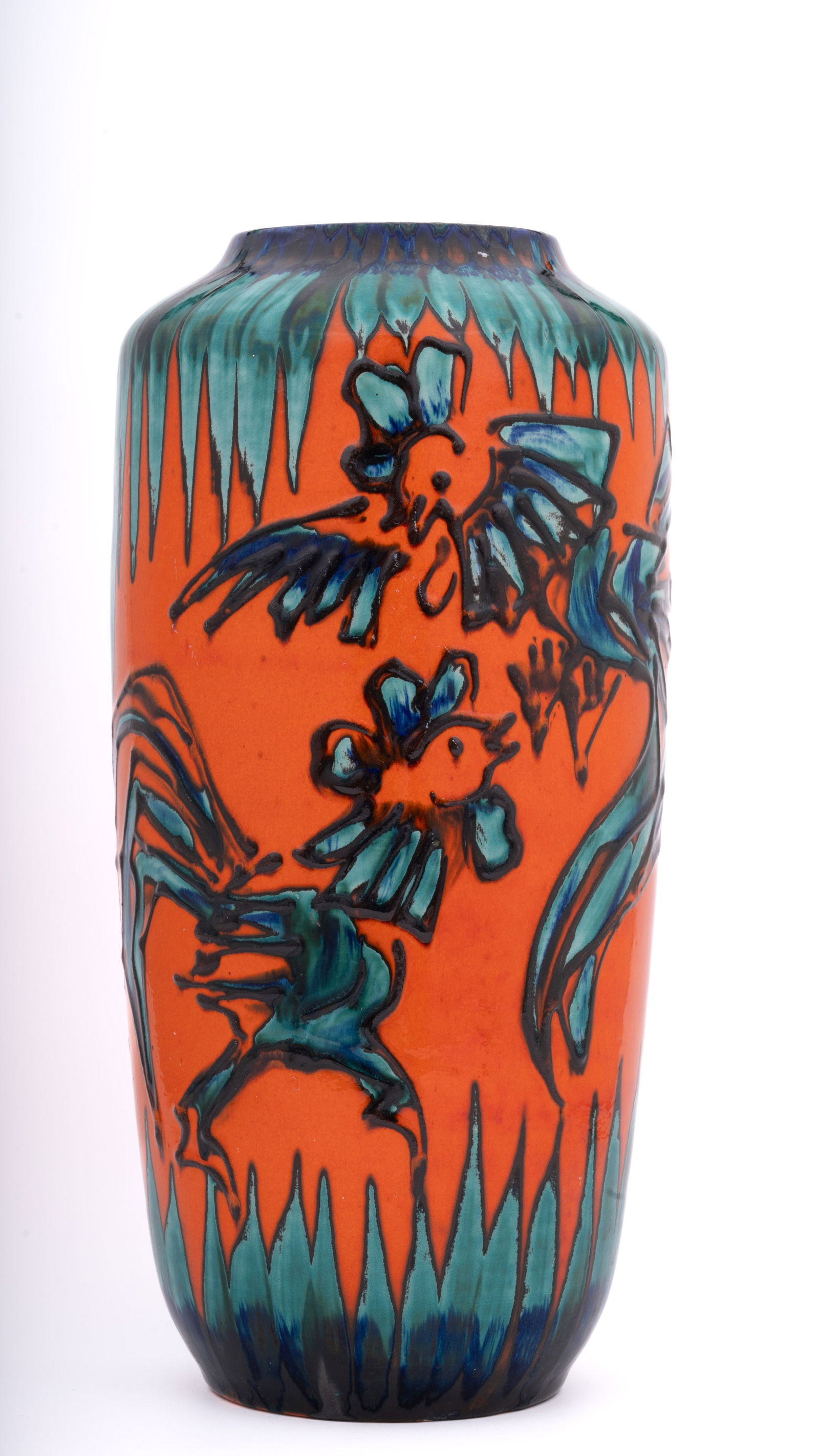 Hahnenkampt Floor Vase517-45 1970 by Scheurich Mid Century Retro Modern (1 of 5)