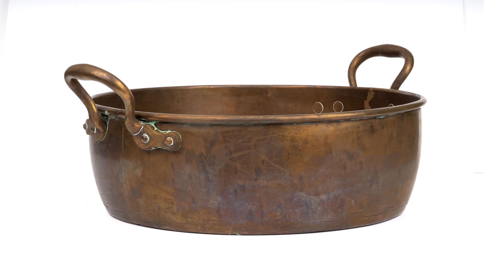 Vintage Soutterware British Copper Preserving Pan with Dovetailed Construction (1 of 6)