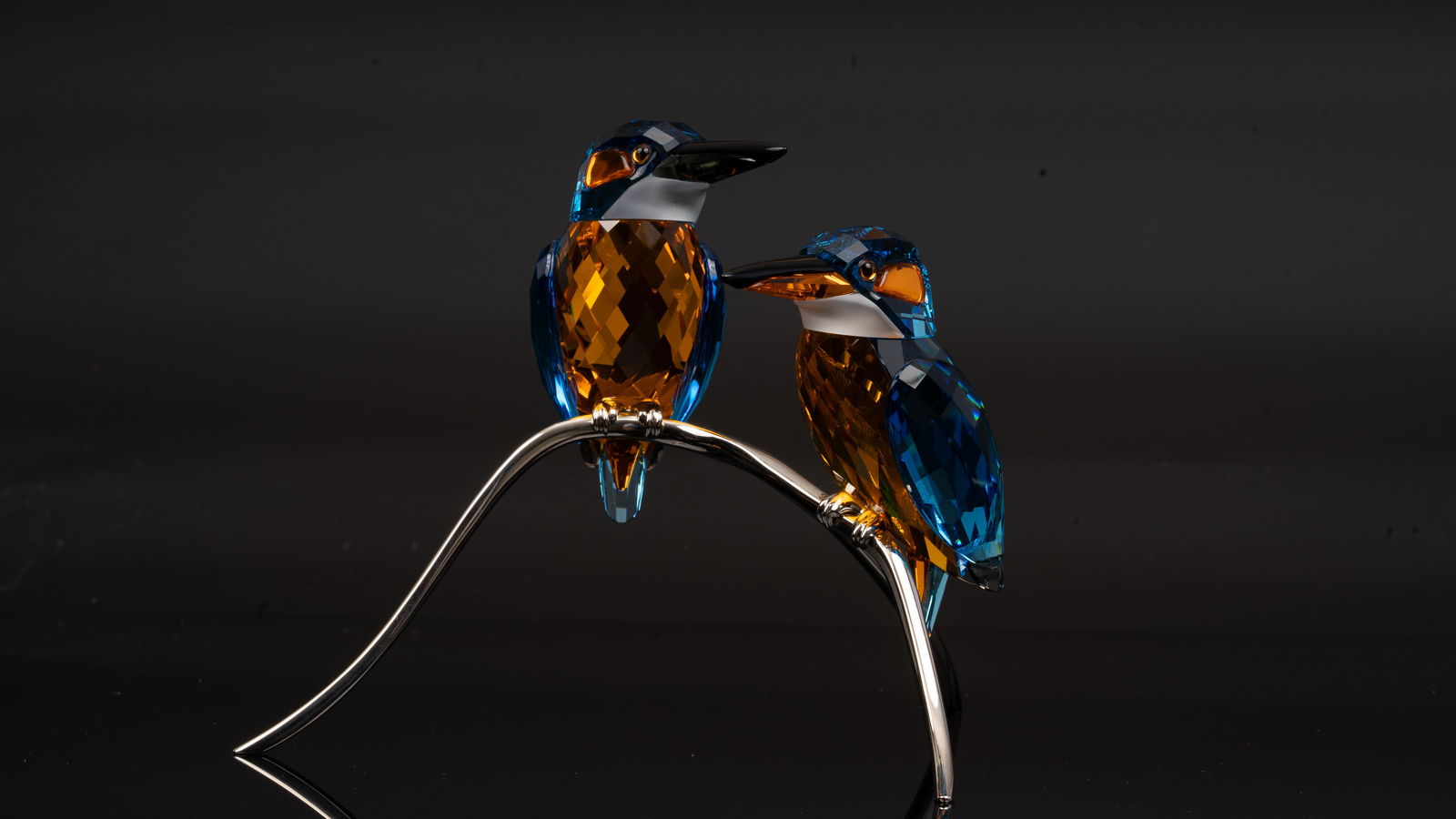Swarovski Crystal Sculpture Kingfishers Blue Turquoise Paradise Bird Collection (1 of 6)