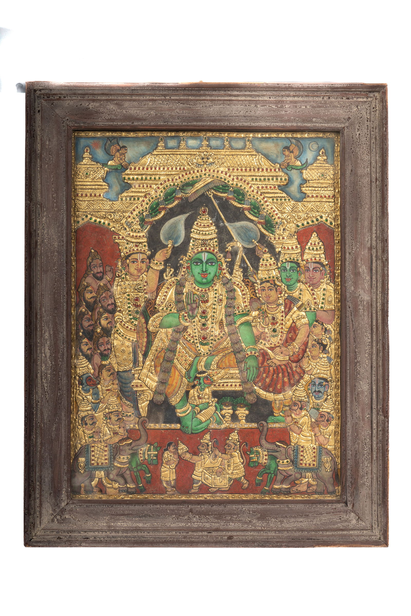 Tanjore Painting of Rama and Sita (1 of 8)