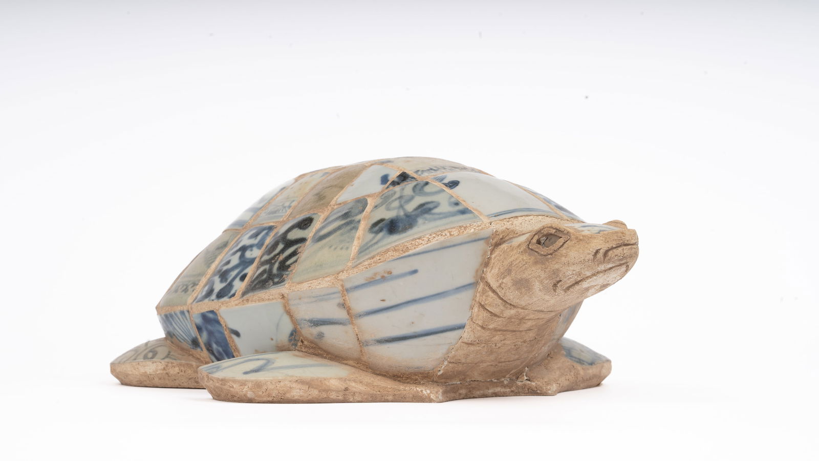 Chinese Blue and White Porcelain Shard Turtle (1 of 7)