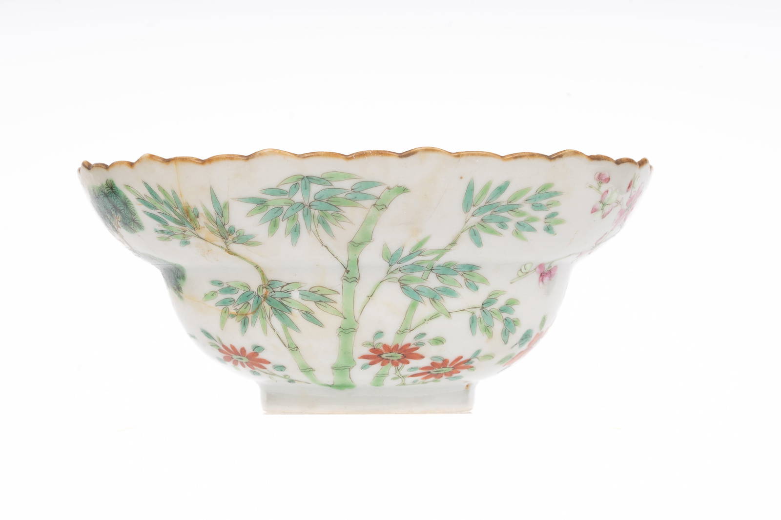 Chinese Famille Rose Porcelain Bowl Qing Dynasty Qianlong Period