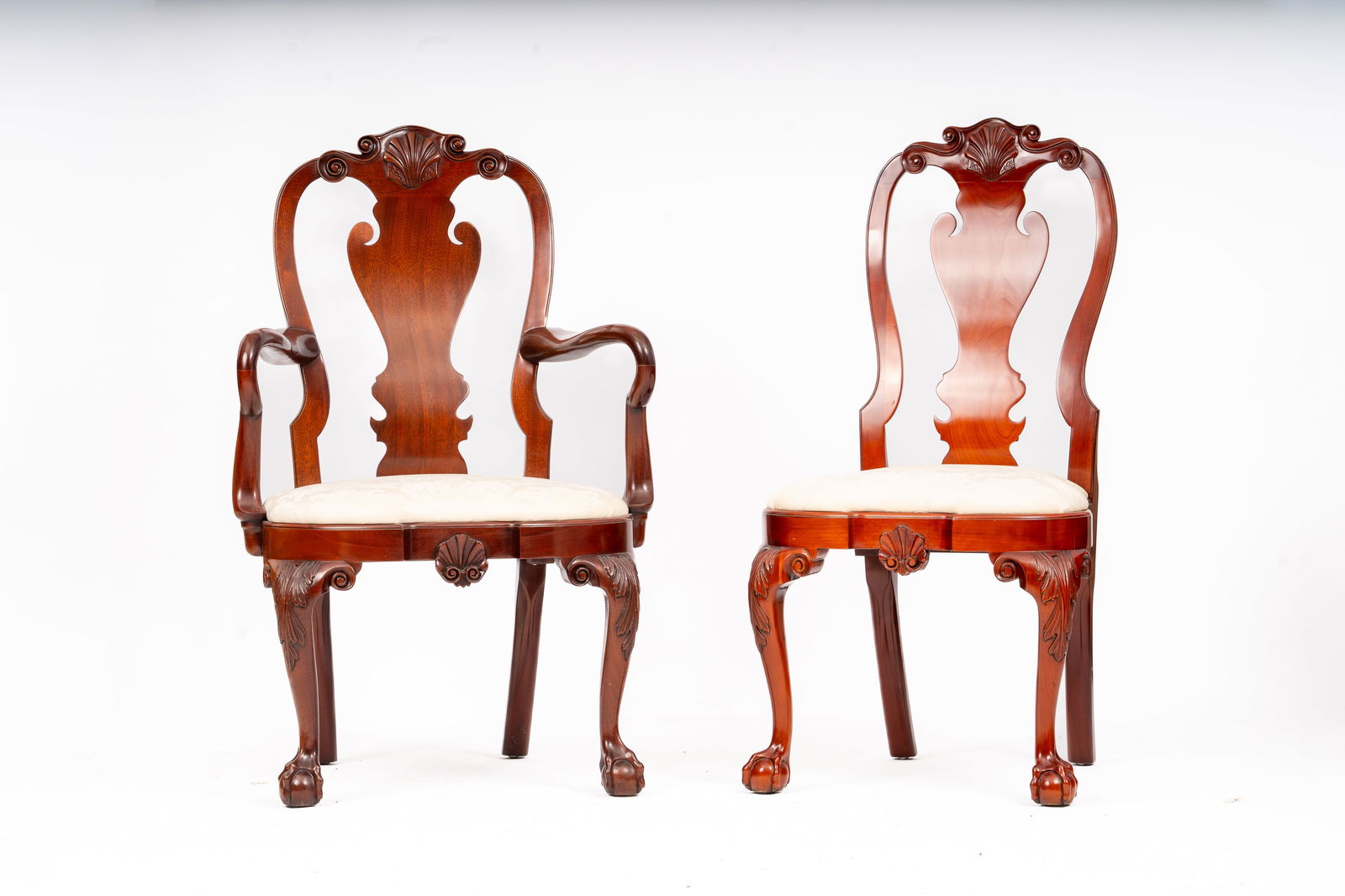 Set of 10 Kindel Mahogany Ball-and-Claw Dining Chairs, Winterthur Collection (1 of 7)