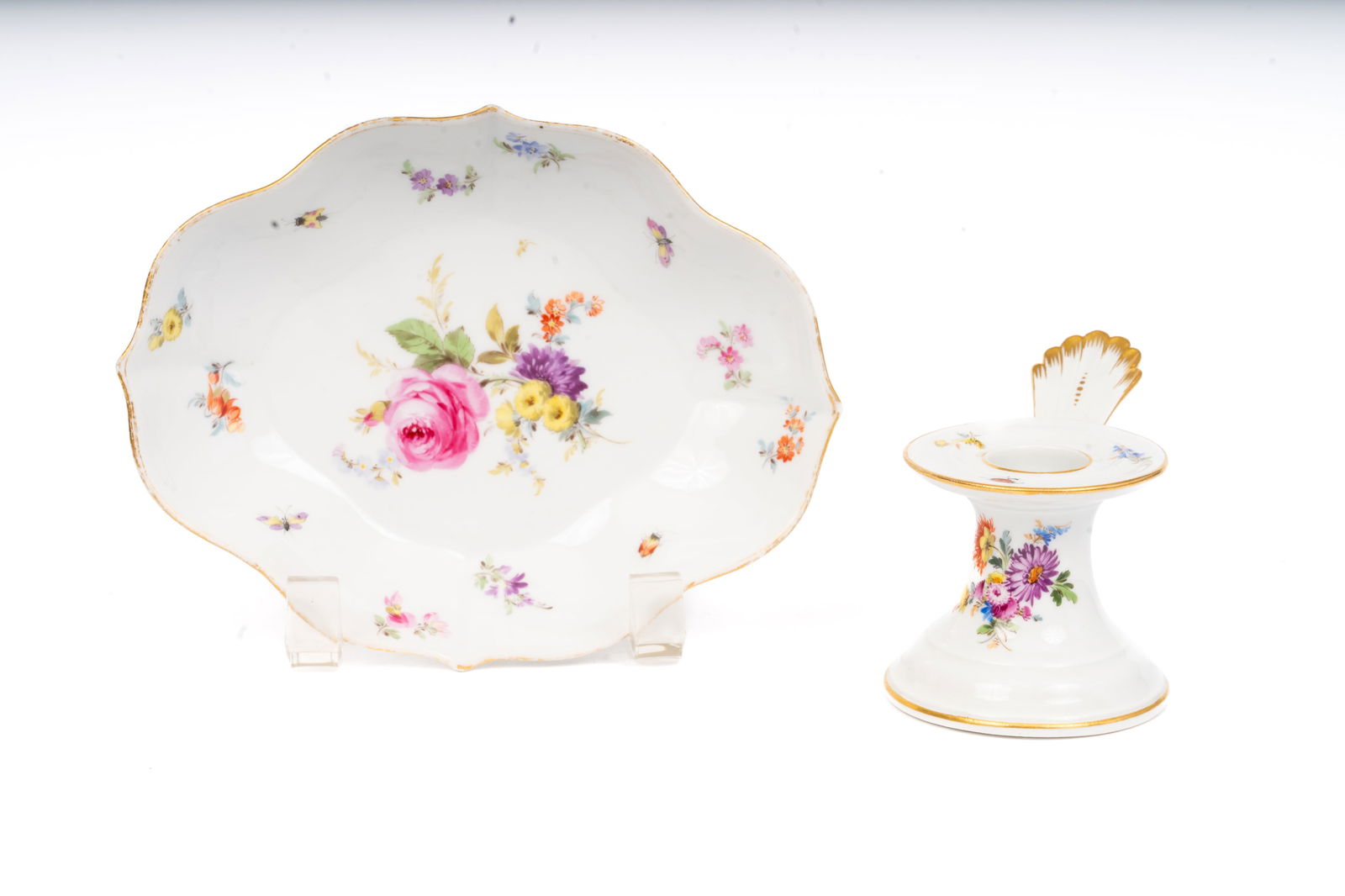 Meissen Porcelain ?Beetles and Flowers? Two-Piece Set (1 of 6)