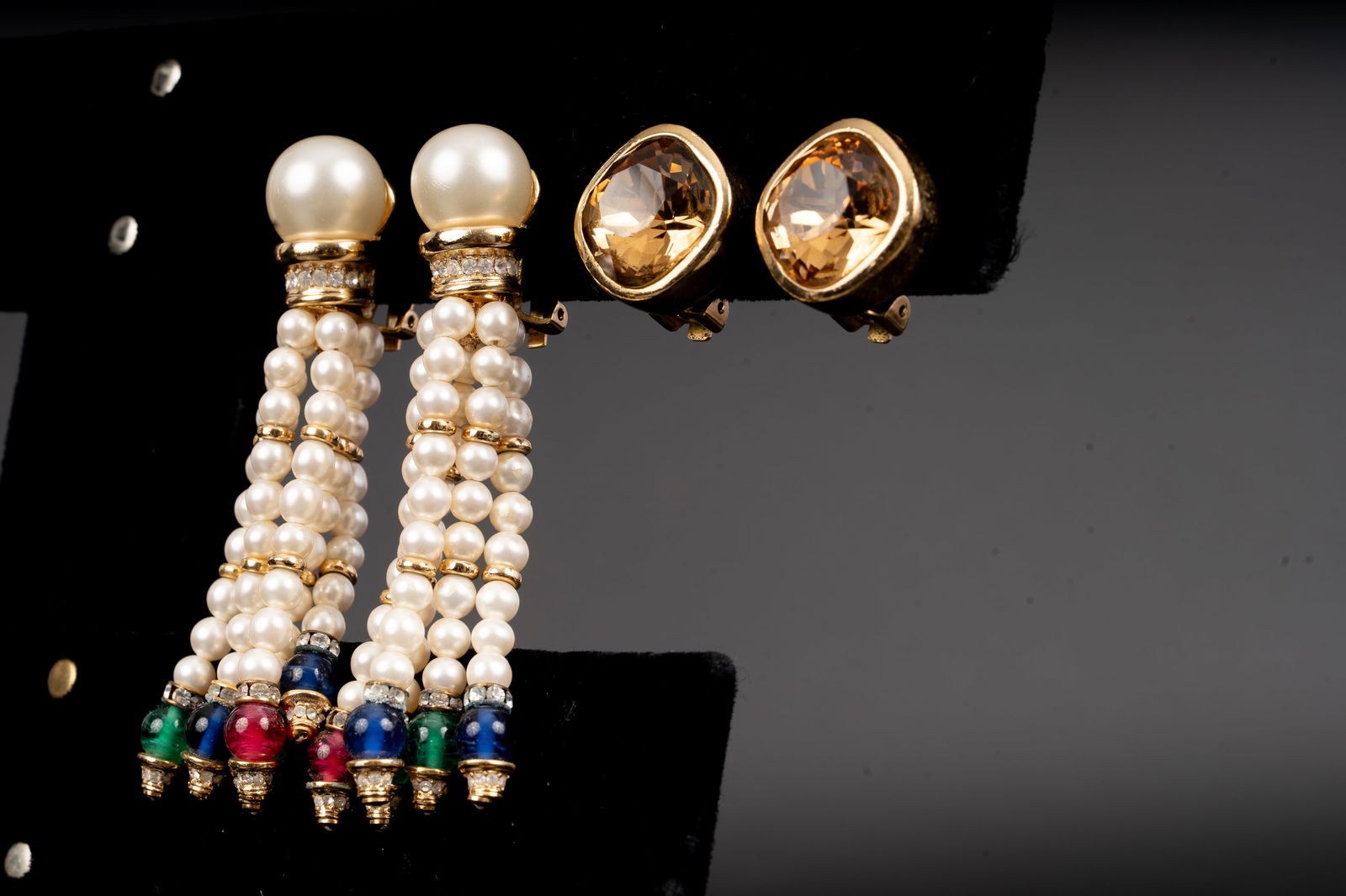 (2) Pair of Christian Dior Clip-On Earrings (1 of 5)