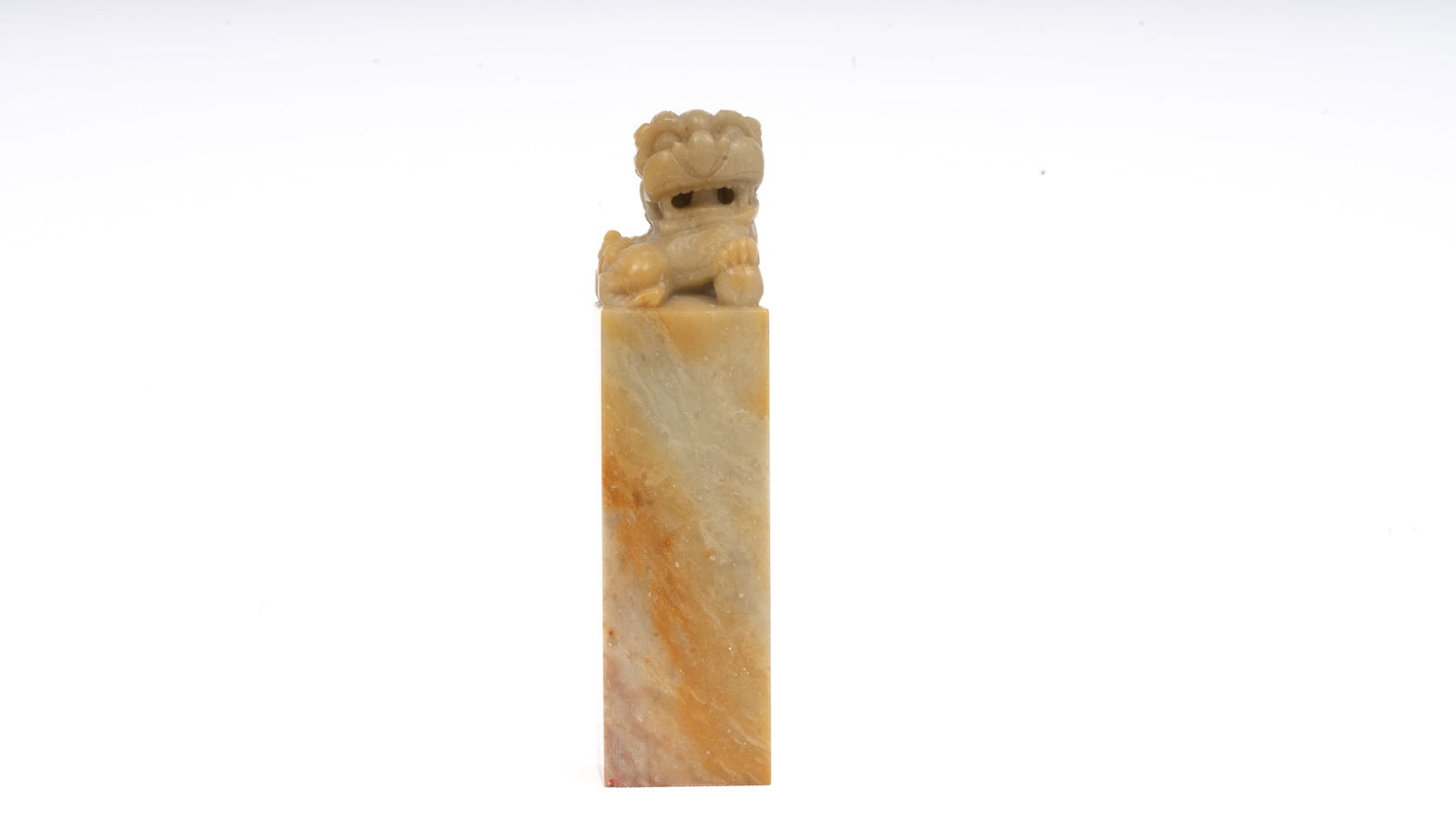 Chinese Soapstone Seal with Foo Dog Finial (1 of 4)