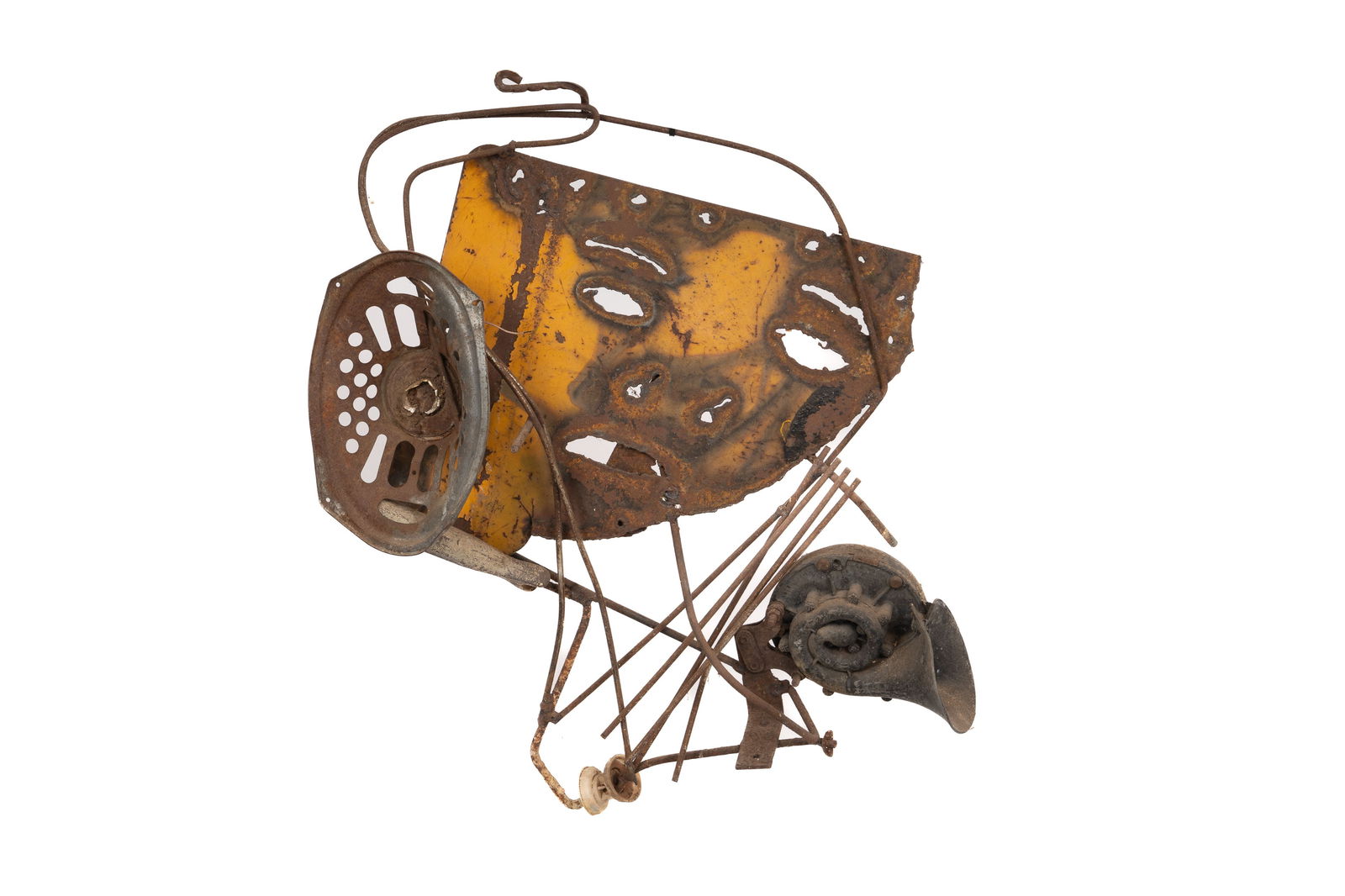 Charlie Lucas Tin Man "Blowing the Music Out" Found art sculpture (1 of 3)