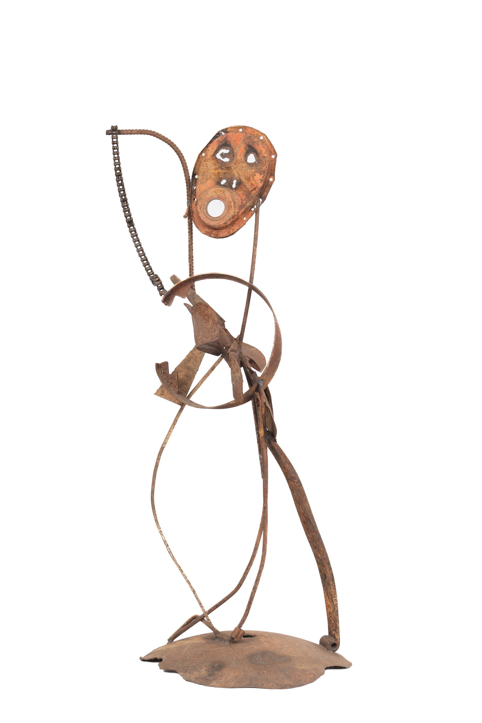 Charlie Lucas Tin Man Tall Figural Found Art Sculpture (1 of 6)