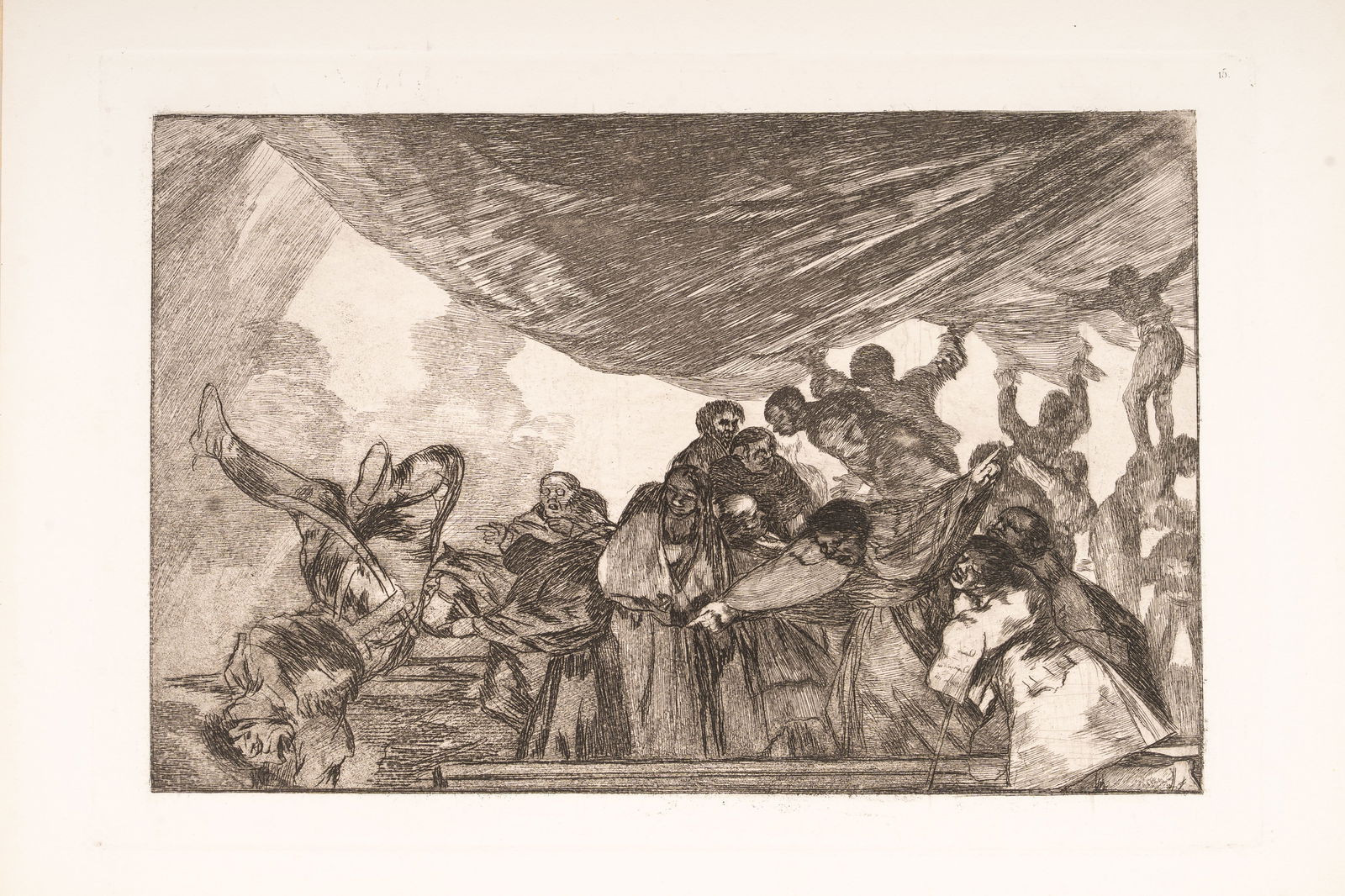 FRANCISCO DE GOYA (1746-1828) "Pure Folly" (Disparate claro) Etching, Los Proverbios / Los (1 of 4)