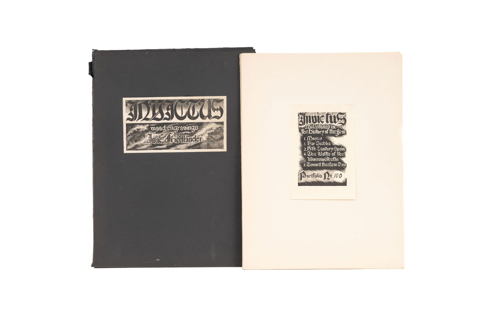 ISAC FRIEDLANDER (1890-1968) Invictus Portfolio, Milestones in the History of the Jew, 1935 (1 of 7)