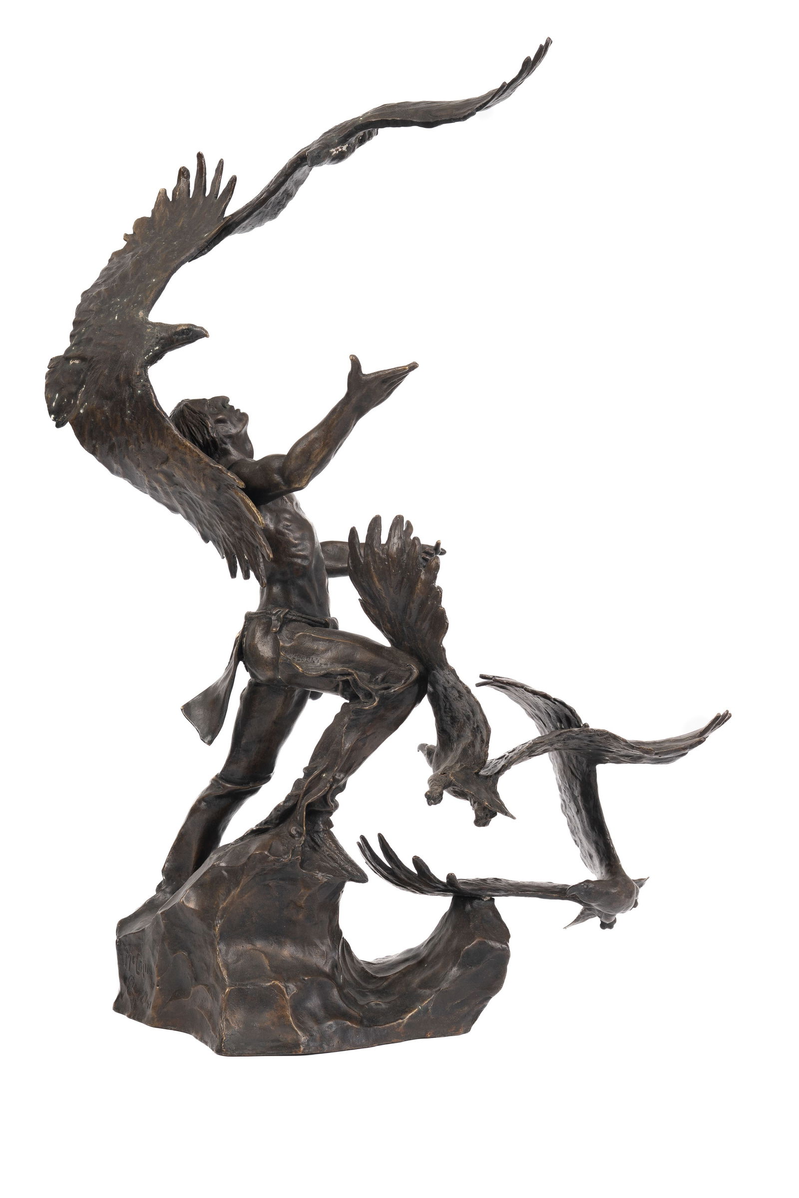 BUCK MCCAIN (American, 20th Century) "Soaring Spirits" Bronze Sculpture (1 of 6)