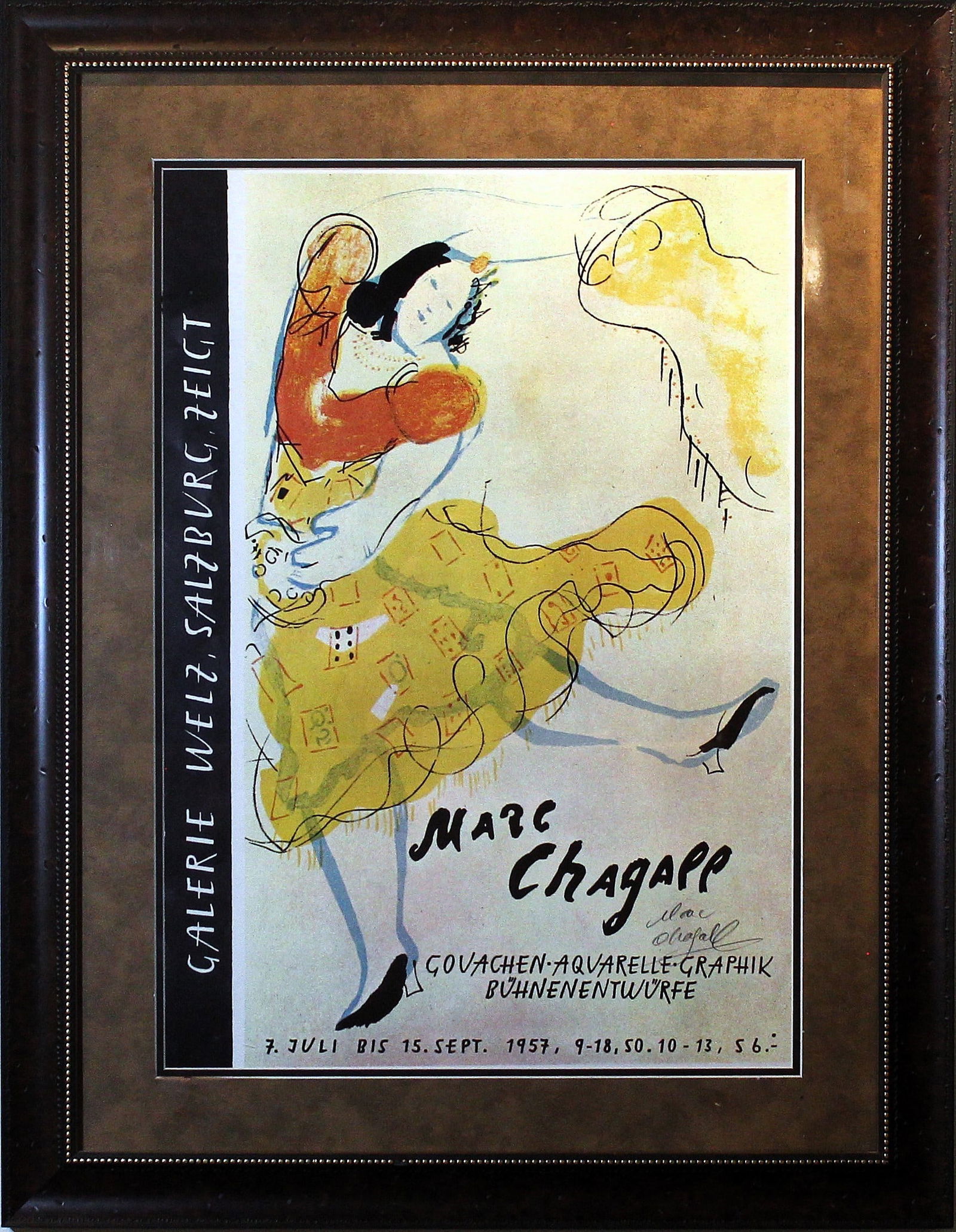 Marc Chagall  Galerie Welz Salzburg Zeict 1957 (1 of 2)