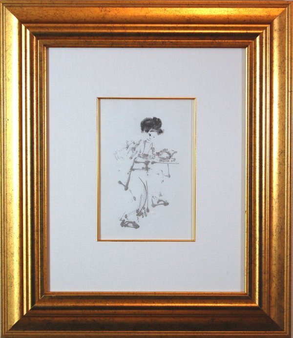 Geisha: ARTIST: Jack Levine TITLE: Geisha YEAR: c.1950-1960