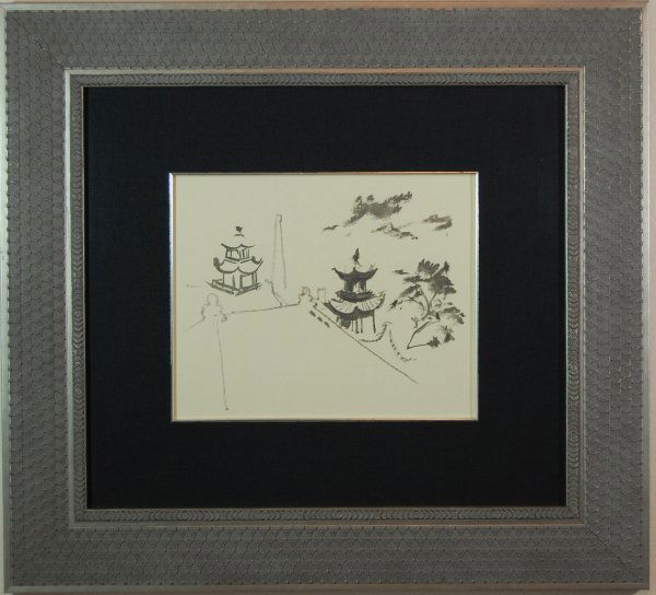 Untitled 8: ARTIST: Jack Levine (1950-1960) TITLE: Untitled 8 YEAR: c. 1970 MEDIUM: Original gouache on Ingres paper IMAGE SIZE: 12.25 x 19 in. FRAMED SIZE: 28 x 25.25 in. EDITION: From "Facing East", 1970. Origi