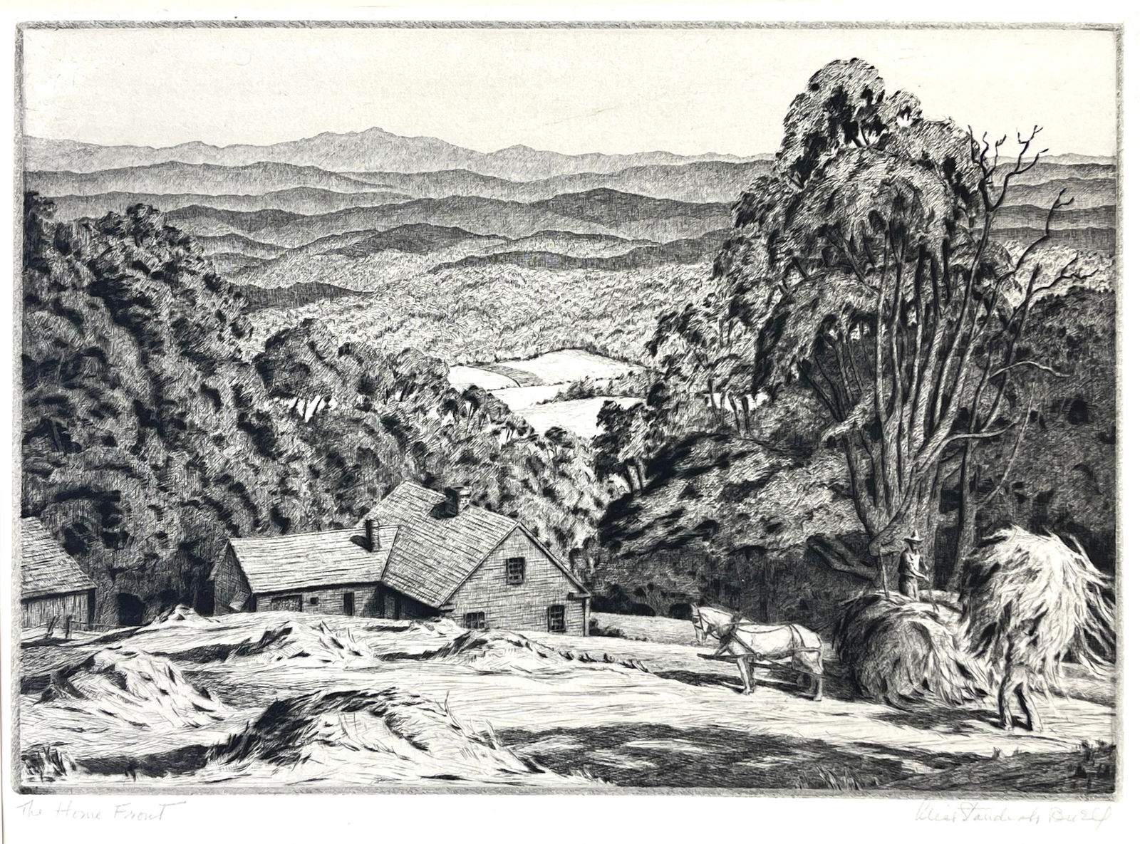 Alice Standish Buell (American, 1892-1960), The Home Front, Signed Etching (1 of 5)