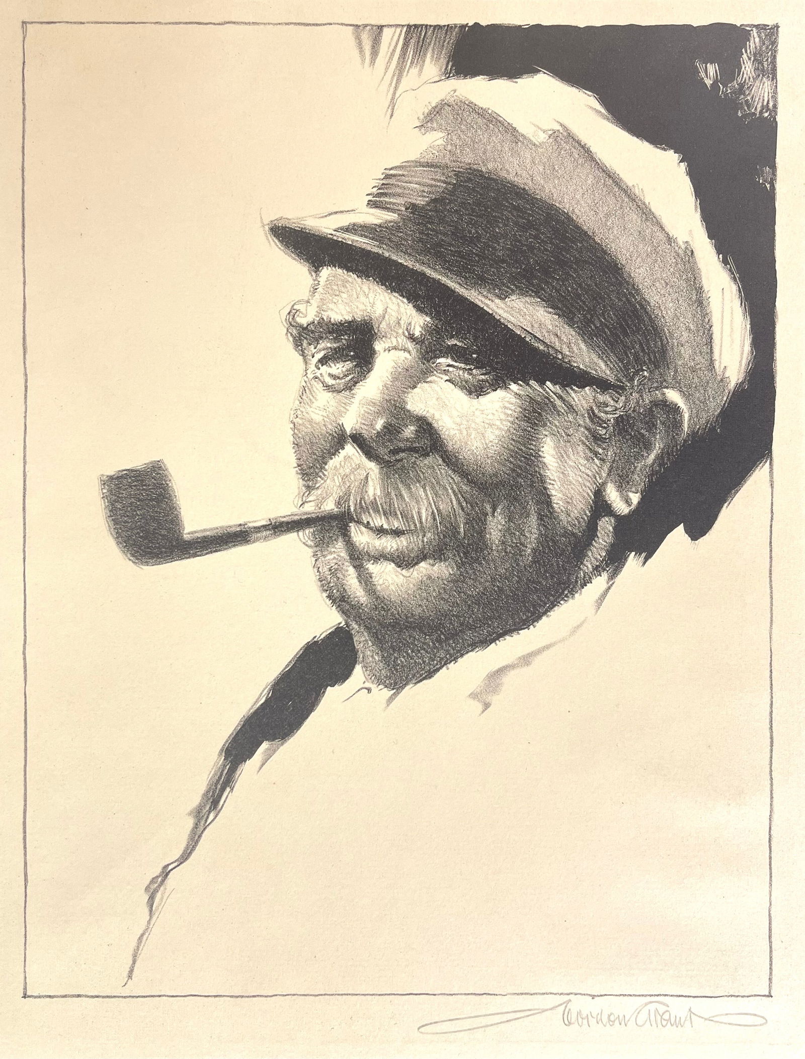 Gordon Hope Grant (American, 1875-1962), The Pilot, Signed Lithograph (1 of 5)