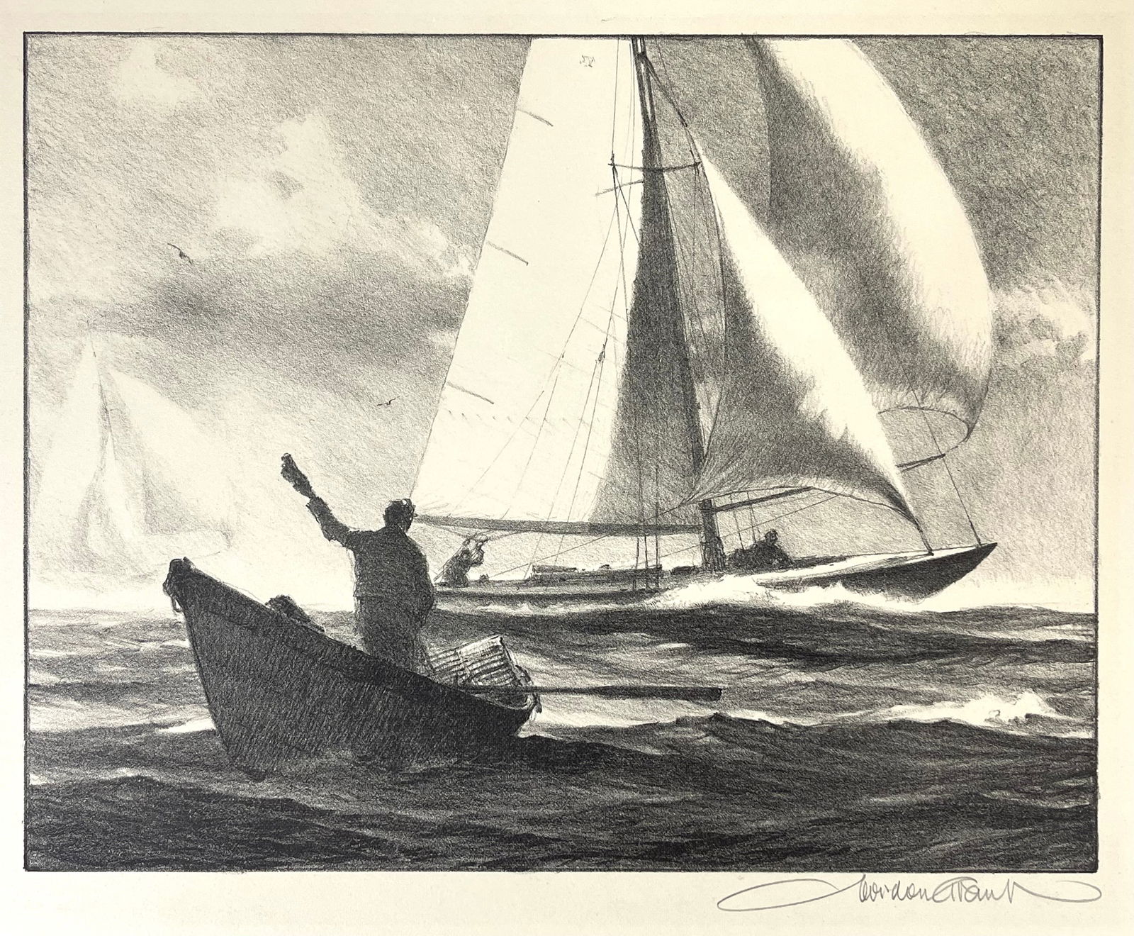 Gordon Hope Grant (American, 1875-1962), Work And Play, Signed Lithograph (1 of 5)