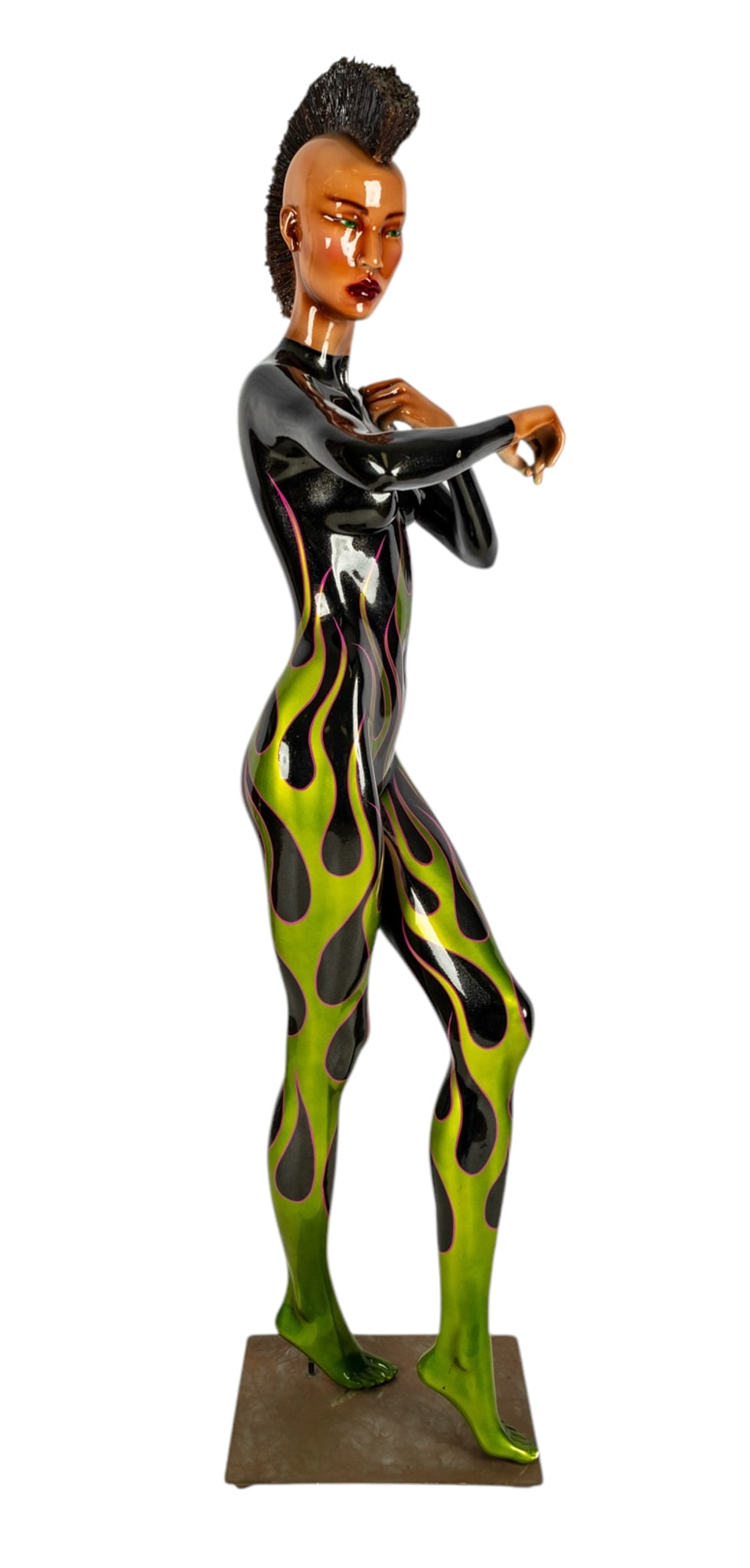 Life-size Alien Mohawk Woman Statue (1 of 9)