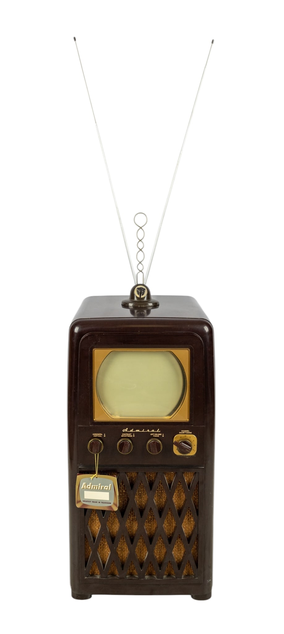 Admiral Model 24A12 B&W Bakelite Television (1 of 7)