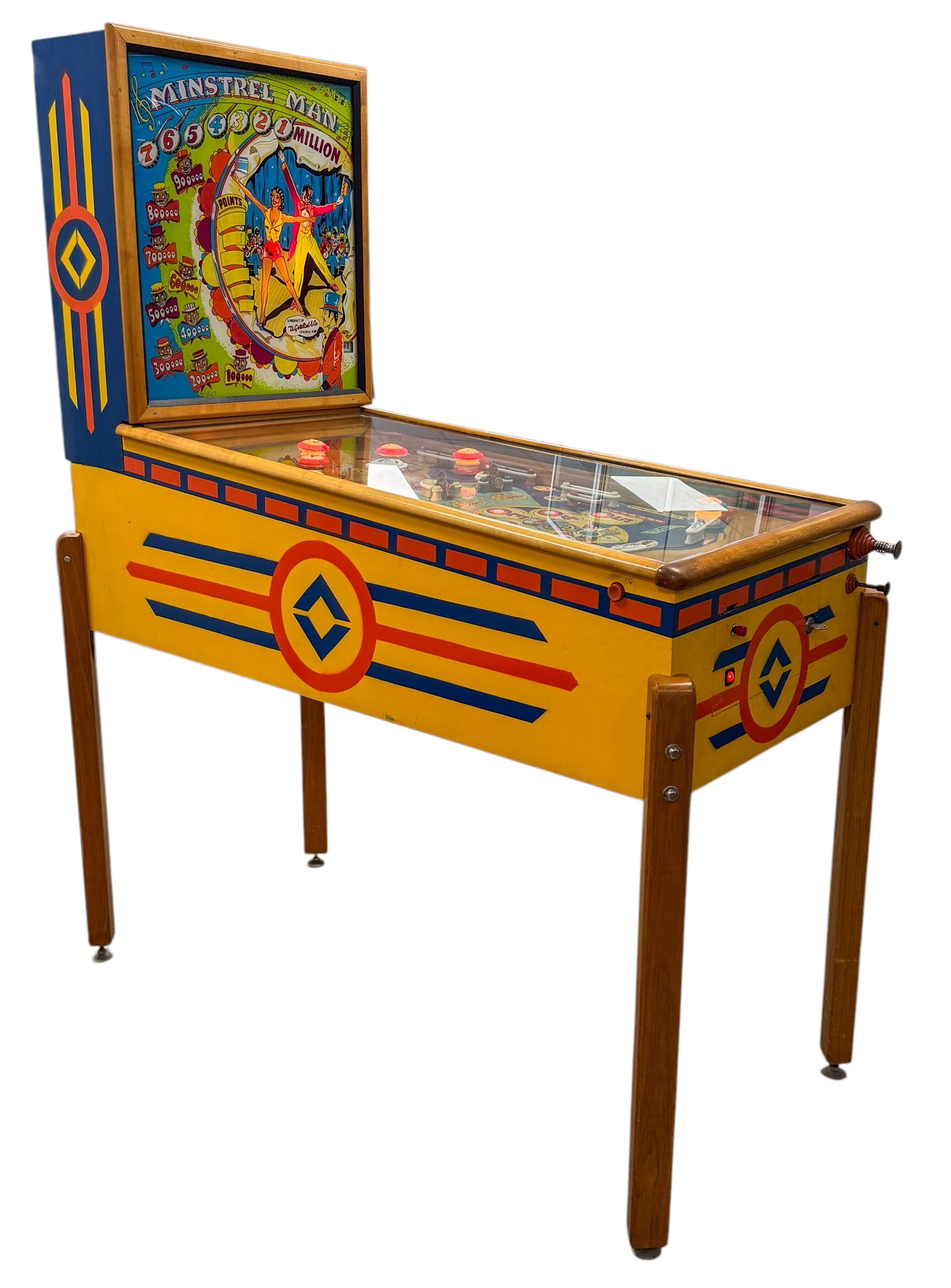 Gottlieb 1951 Minstrel Man Pinball Machine (1 of 5)
