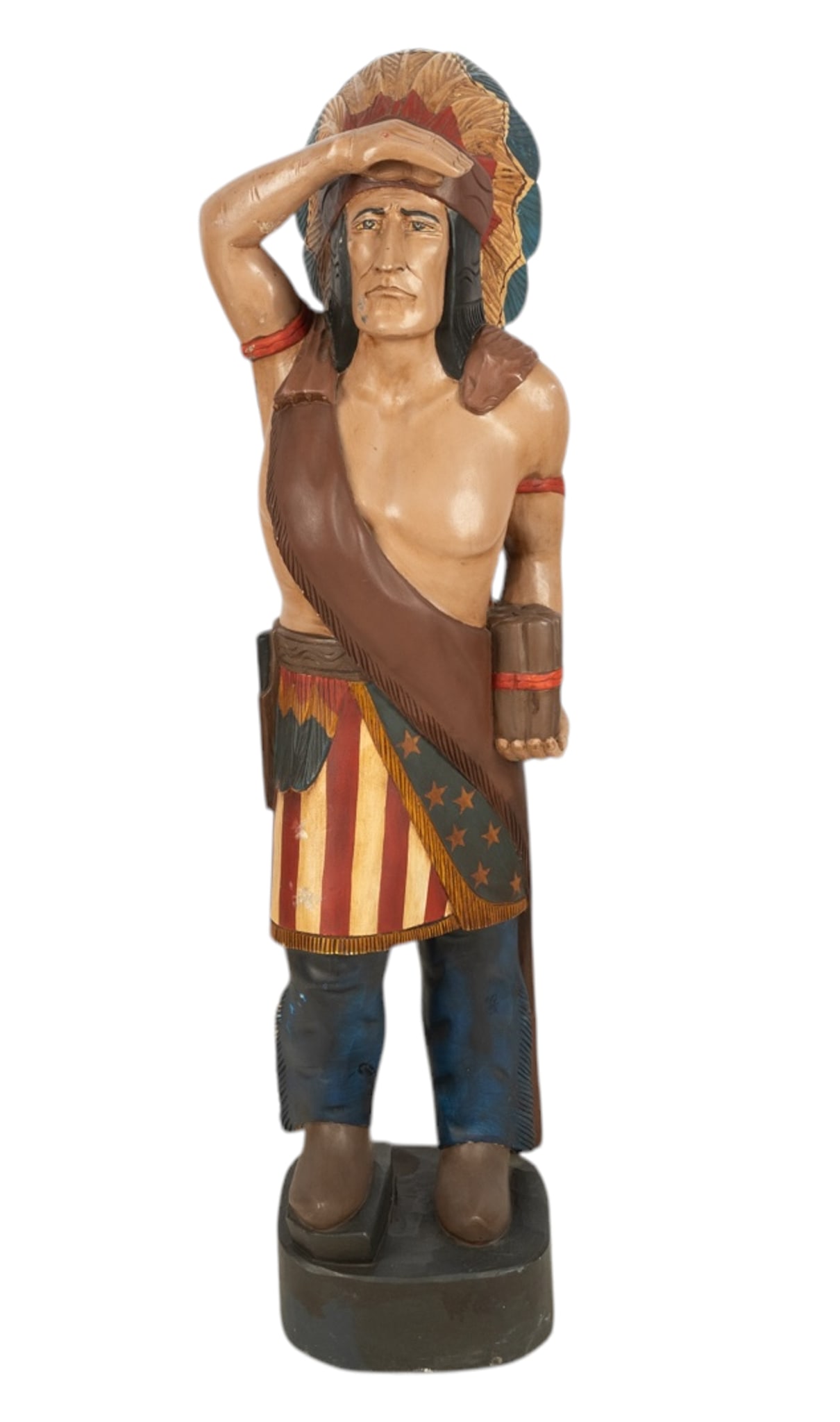 Vintage Cigar Store Native American Statue (1 of 6)