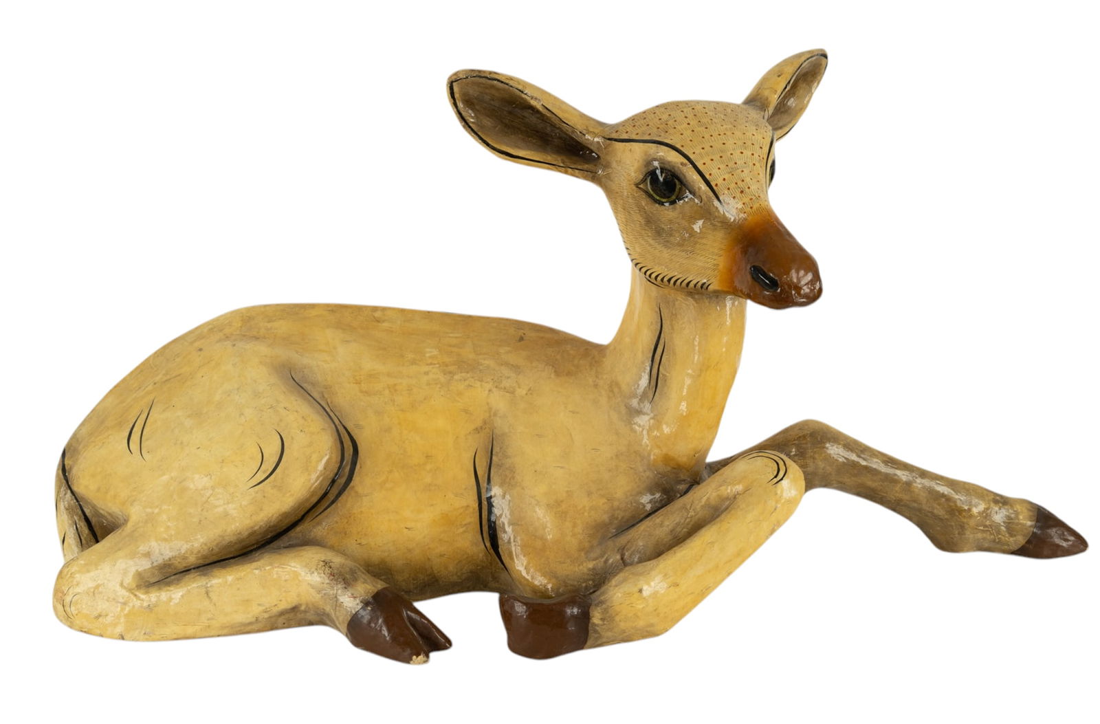 Vintage Paper Mache Life Size Doe (1 of 9)