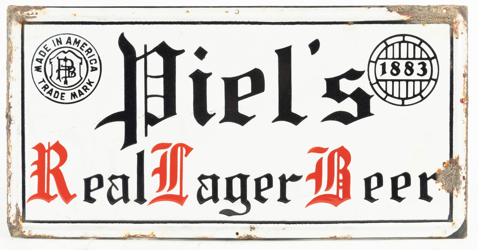 Antique Piel’s Real Lager Beer Sign (1 of 5)